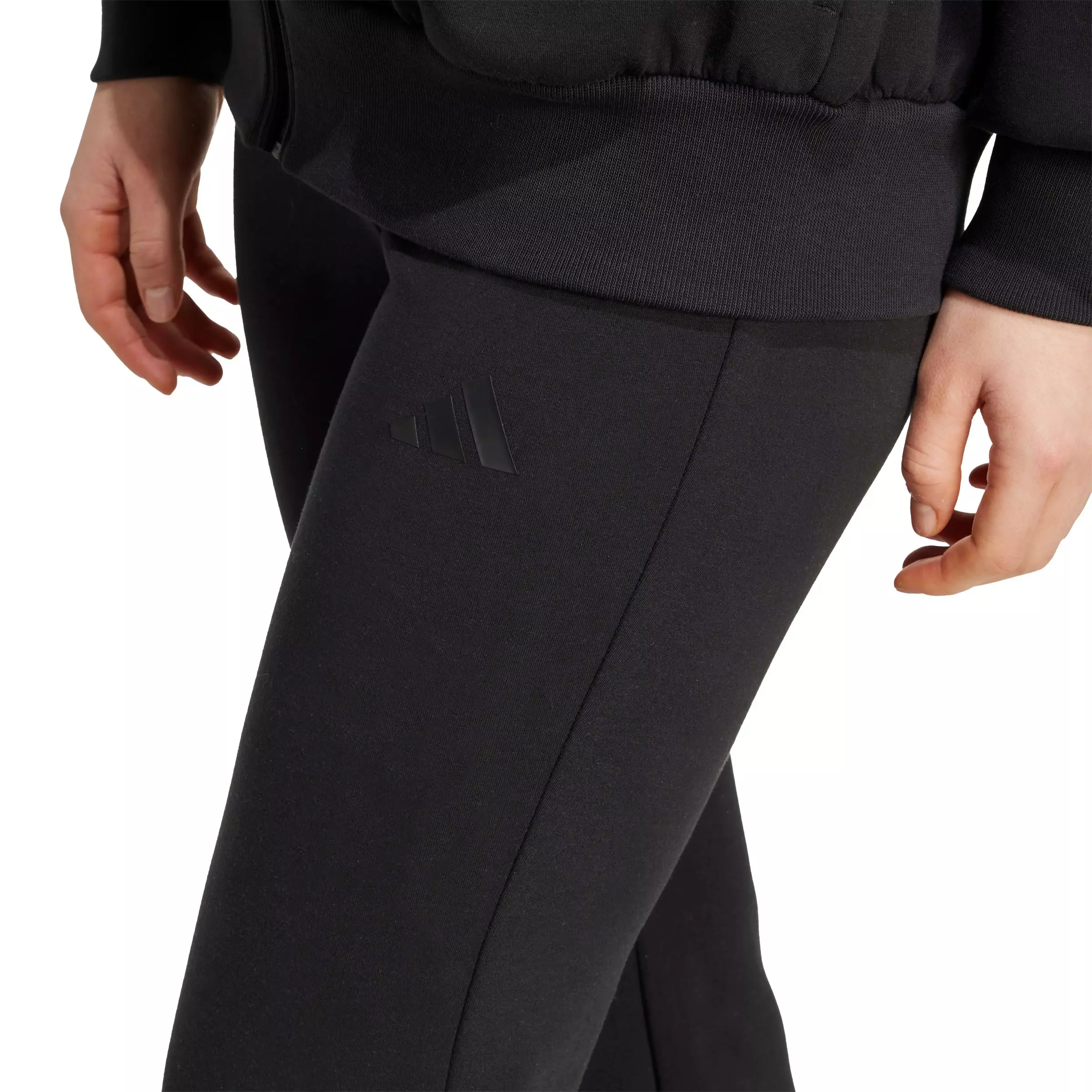 adidas Women's Soft Lux Flared Pants - Black - BLACK