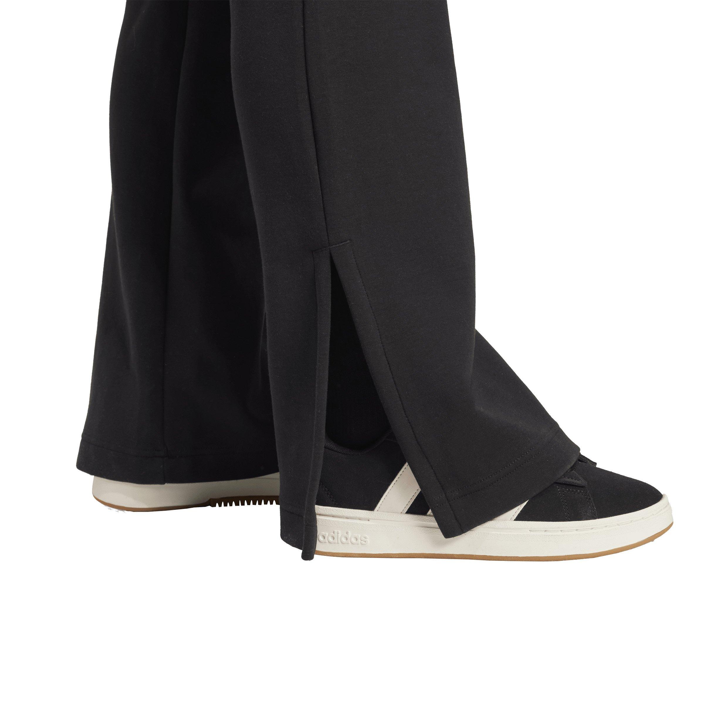 adidas Women's Soft Lux Flared Pants - Black - BLACK Thumbnail View 4