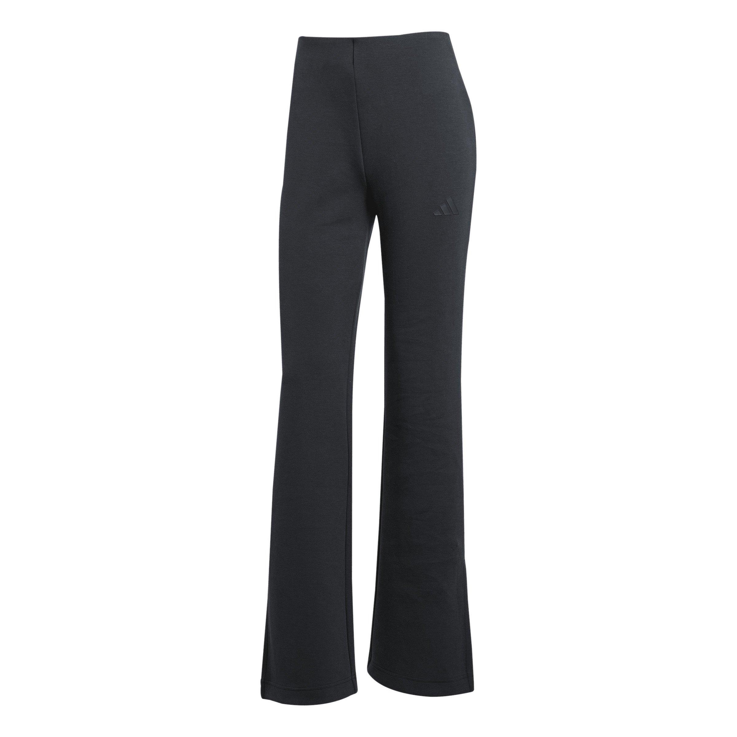 adidas Women's Soft Lux Flared Pants - Black - BLACK Thumbnail View 6