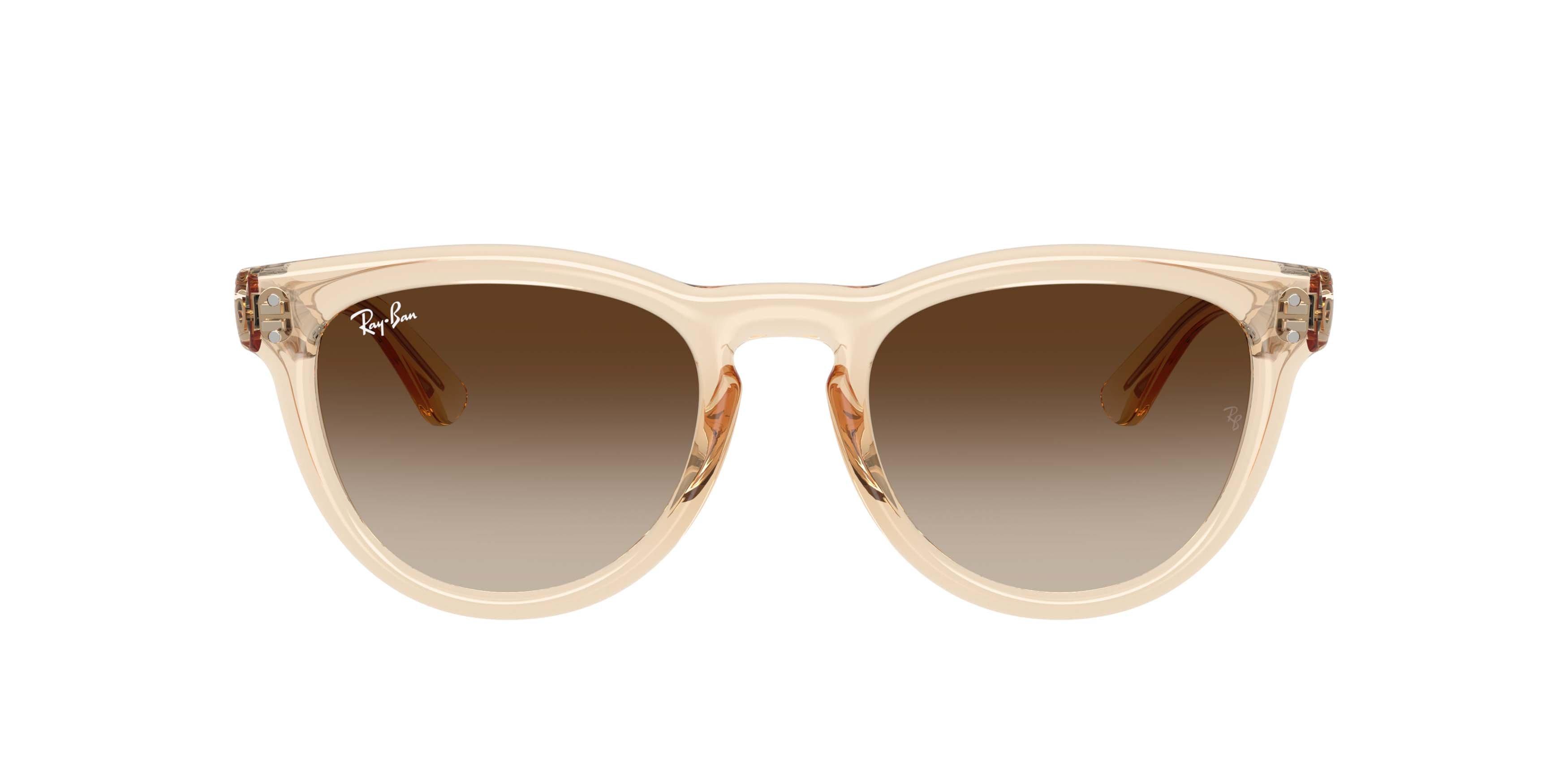 Ray-Ban RB2237 Light Brown Gradient Dark Brown Sunglasses - Transparent Nude - TAN/BROWN