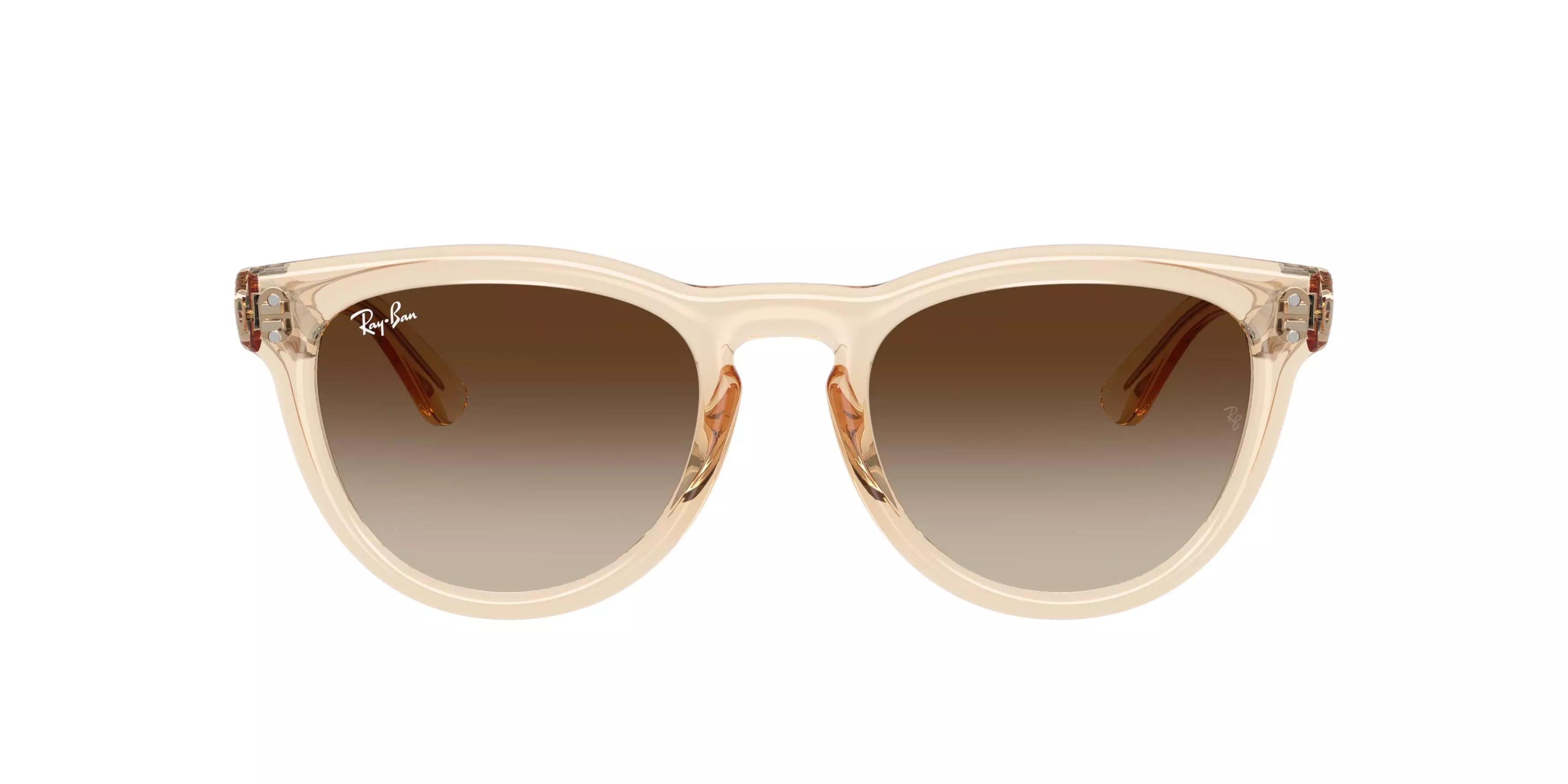 Ray-Ban RB2237 Light Brown Gradient Dark Brown Sunglasses - Transparent Nude - TAN/BROWN