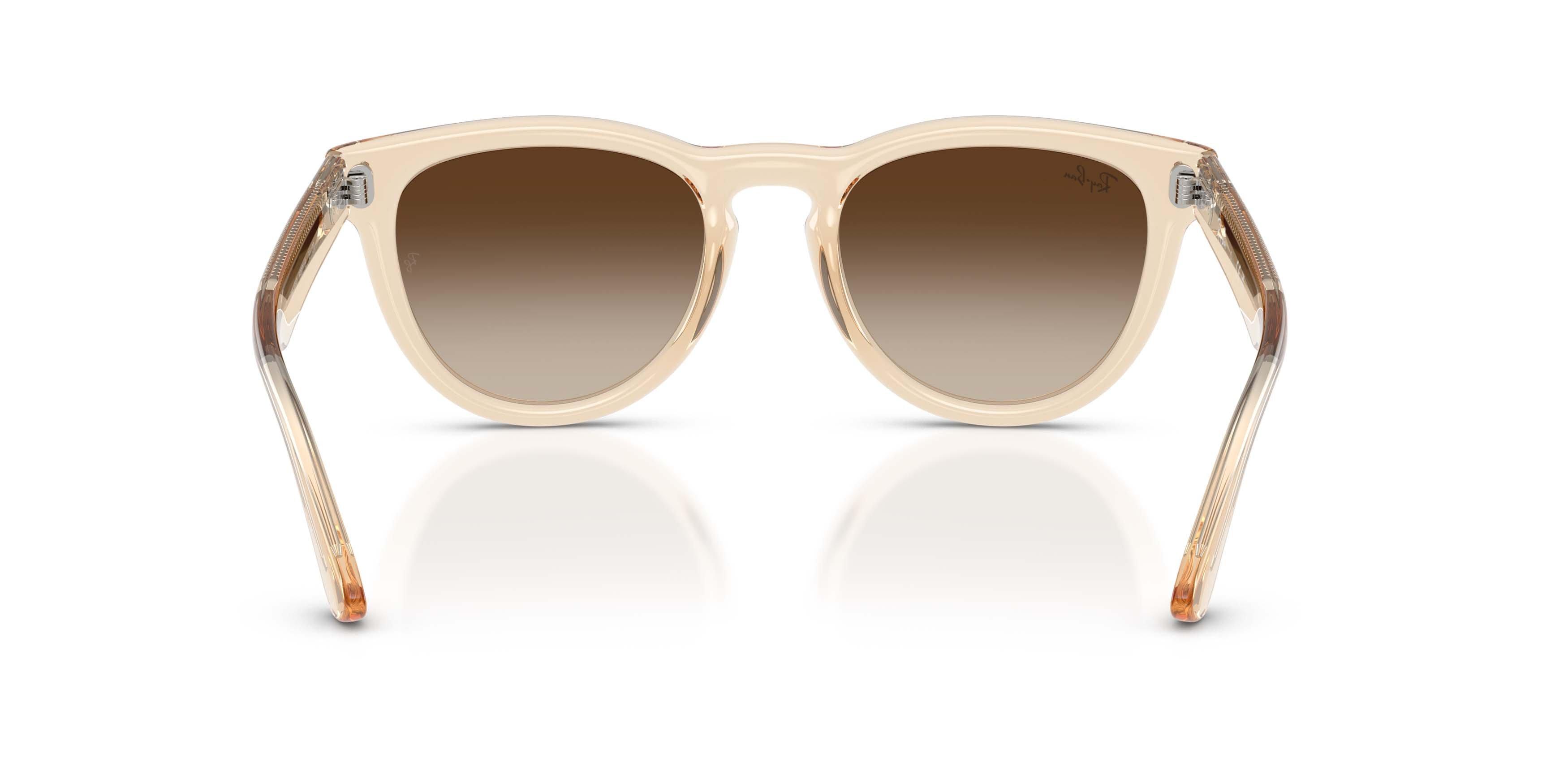 Ray-Ban RB2237 Light Brown Gradient Dark Brown Sunglasses - Transparent Nude - TAN/BROWN