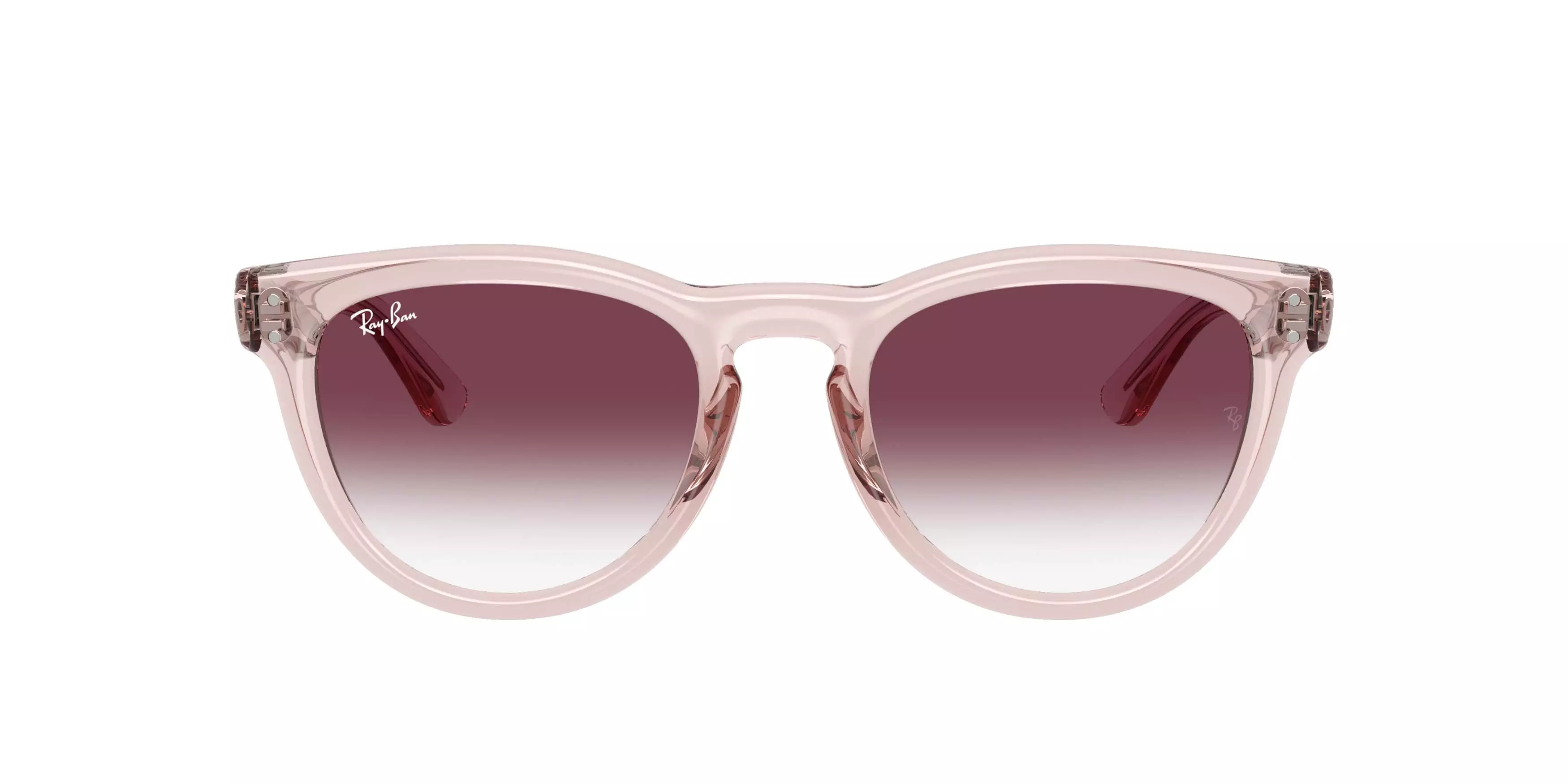 Ray-Ban RB2237 Clear Gradient Dark Violet Sunglasses - Transparent Pink - PINK/PURPLE