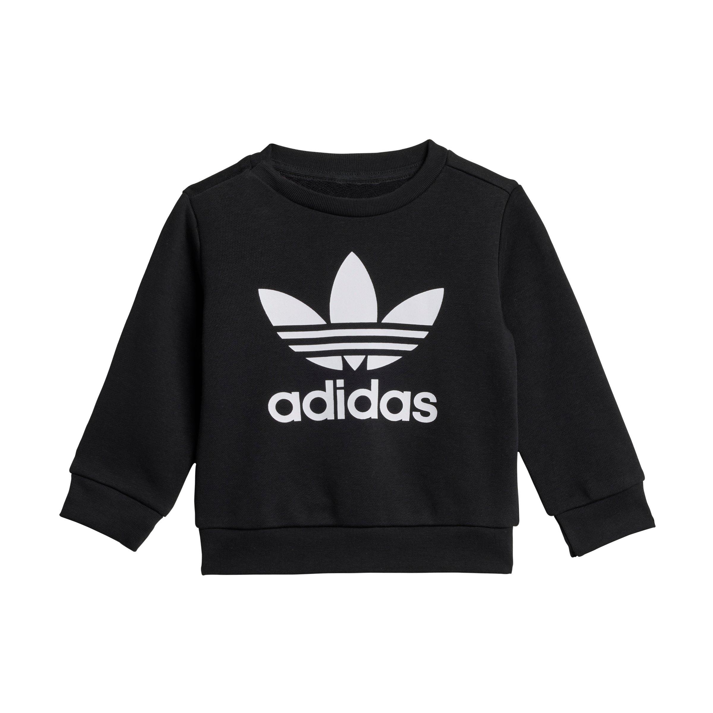 adidas Originals Infant Kids' Black/White Crew Set