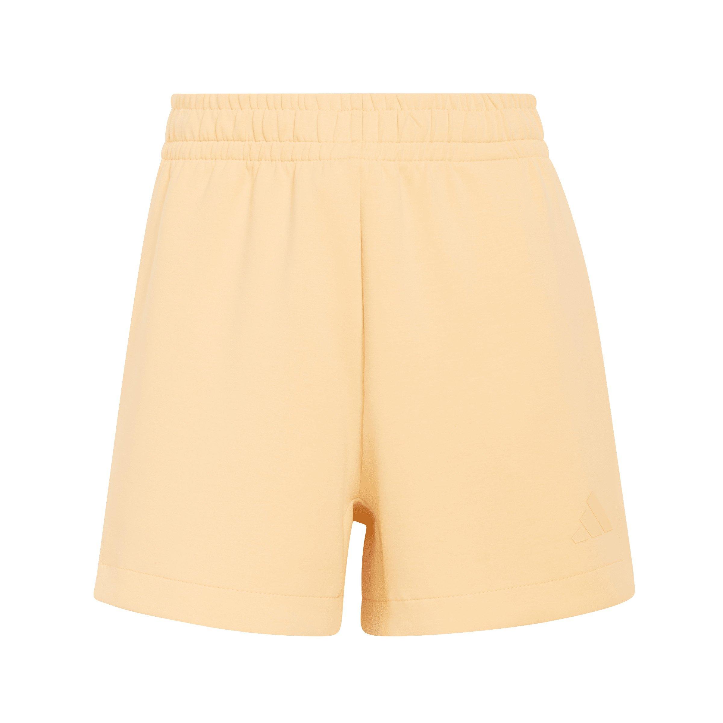 adidas Women's Soft Lux Loose Shorts - Orange - ORANGE Thumbnail View 6