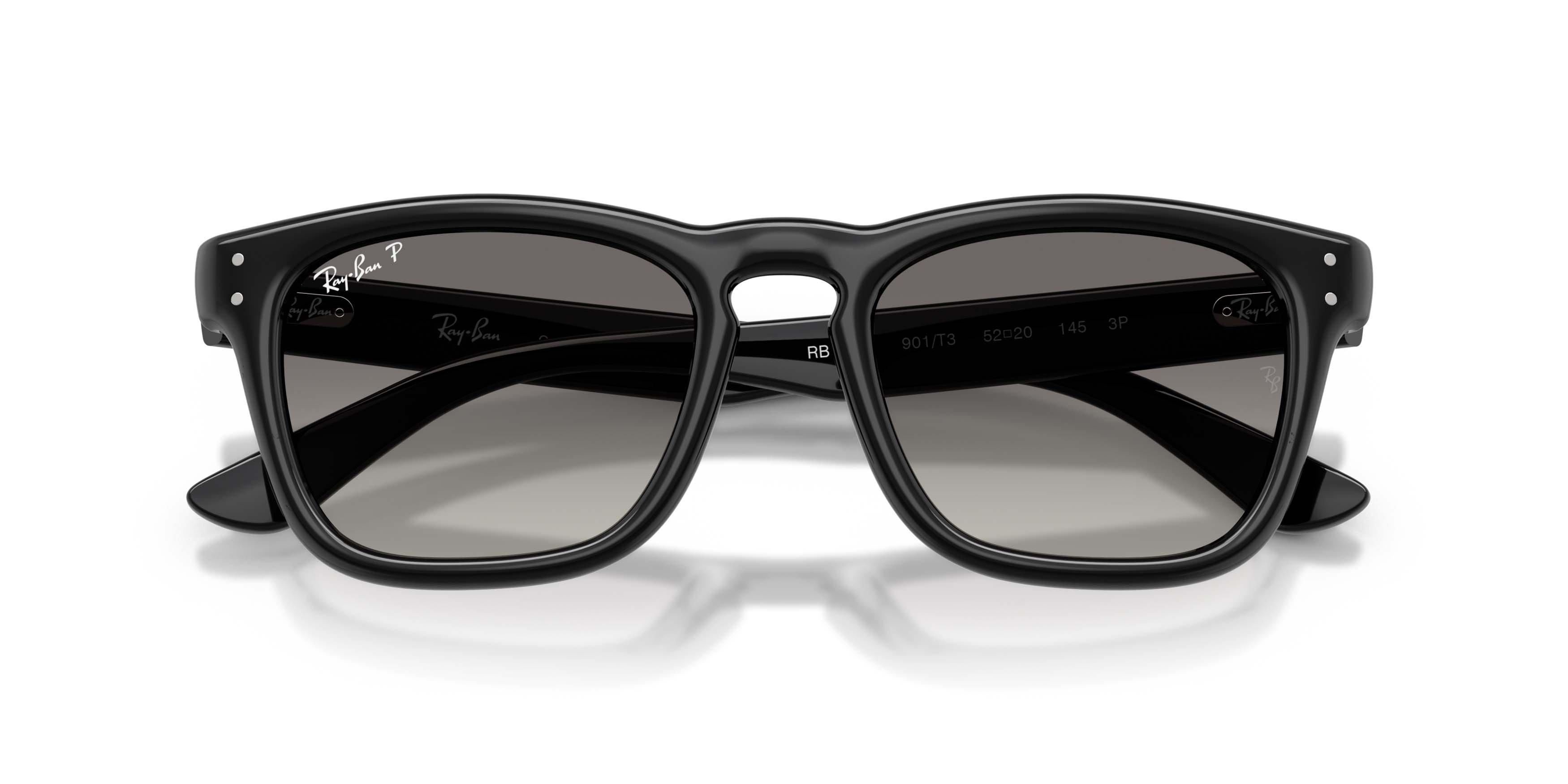 Ray-Ban RB2238 Light Grey Gradient Grey Polarized Sunglasses - Black - BLACK/GREY