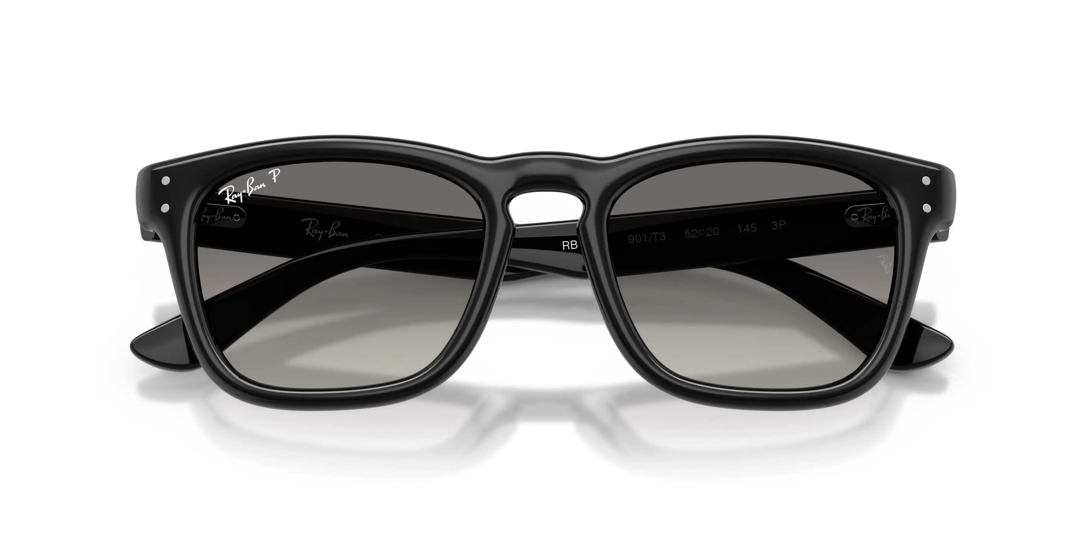 Ray-Ban RB2238 Light Grey Gradient Grey Polarized Sunglasses - Black - BLACK/GREY