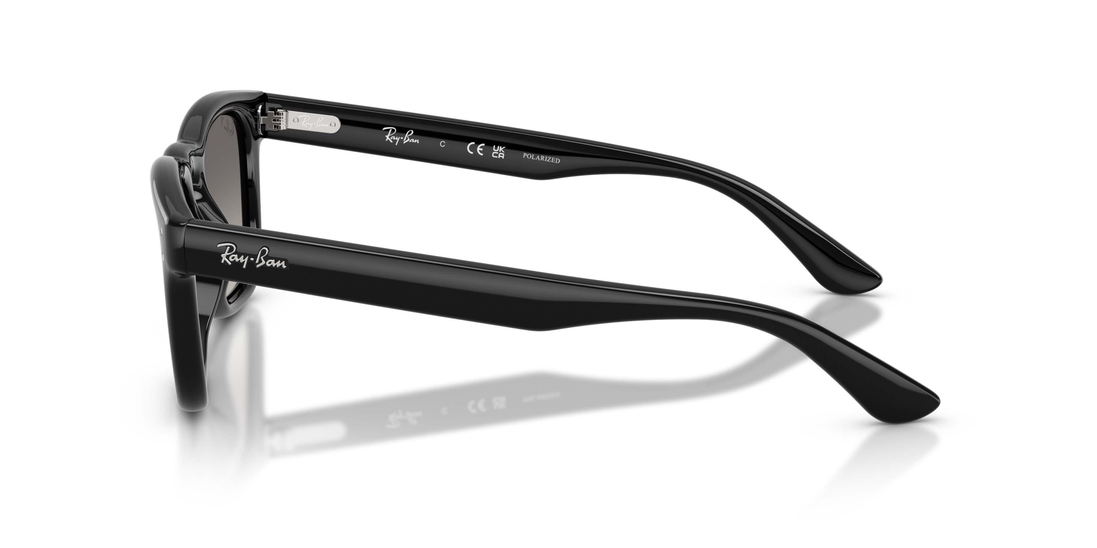 Ray-Ban RB2238 Light Grey Gradient Grey Polarized Sunglasses - Black - BLACK/GREY