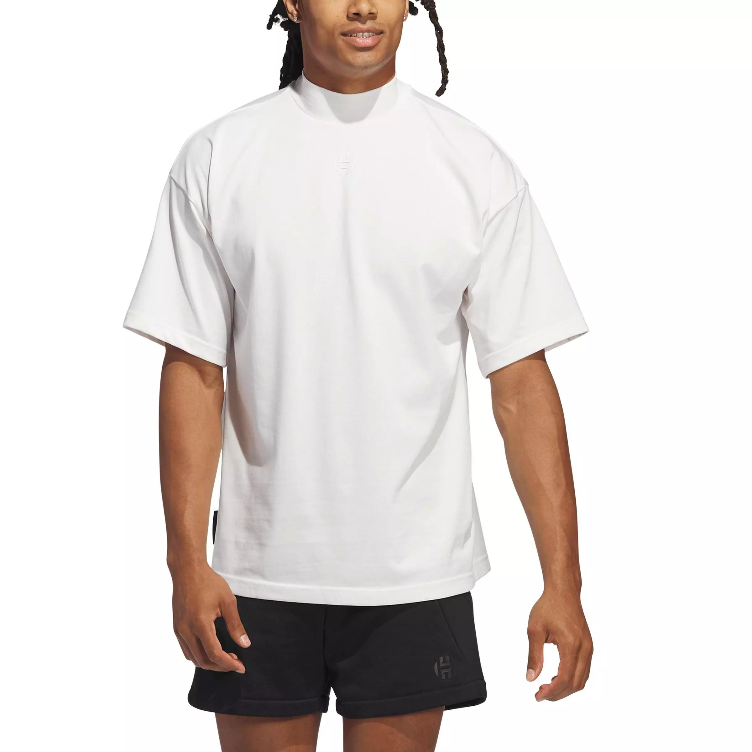 adidas Men's Harden Time Traveler Basketball T-Shirt -White - WHITE