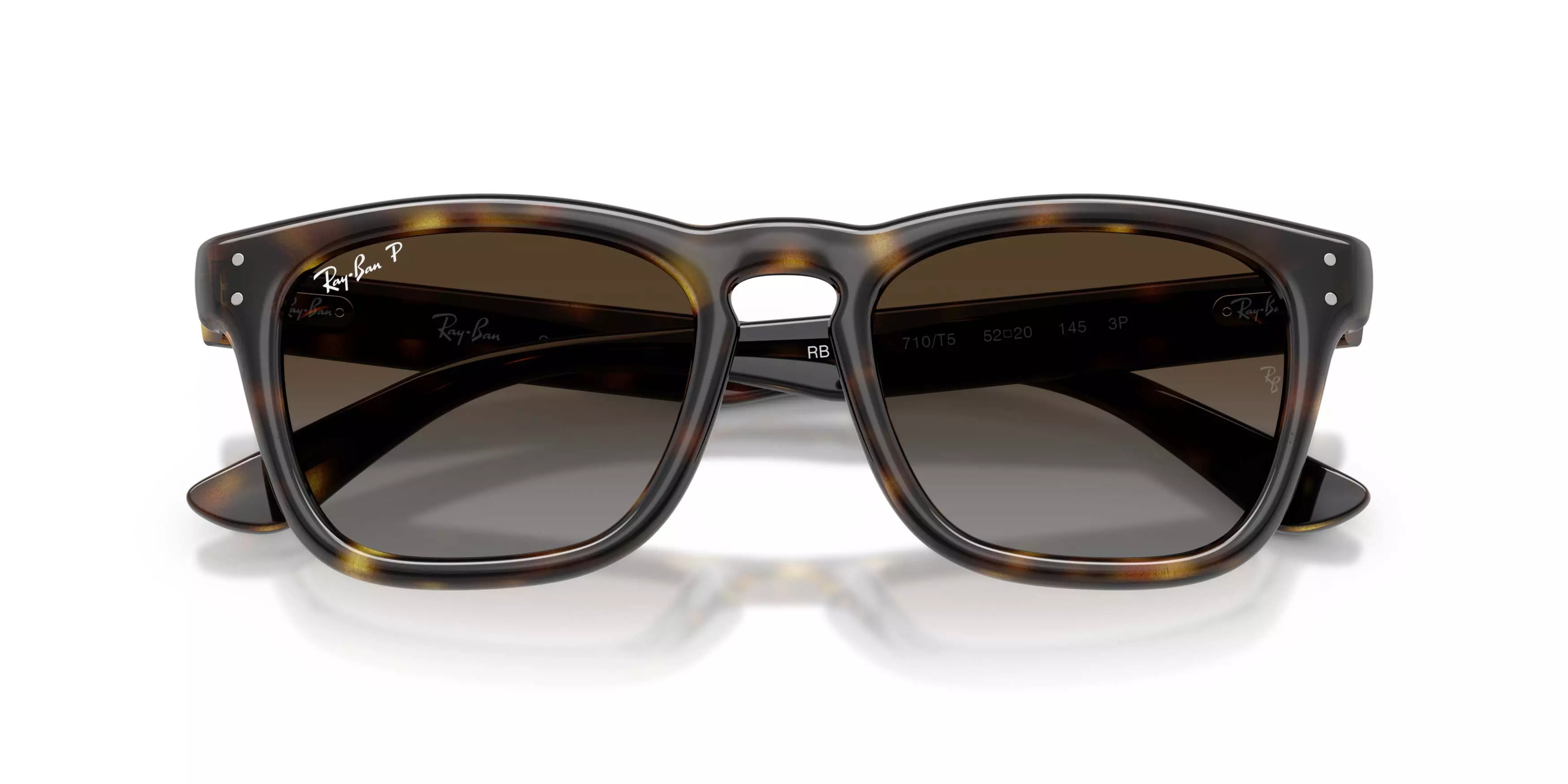 Ray-Ban RB2238 Light Grey Gradient Brown Polarized Sunglasses - Havana - BROWN/GREY