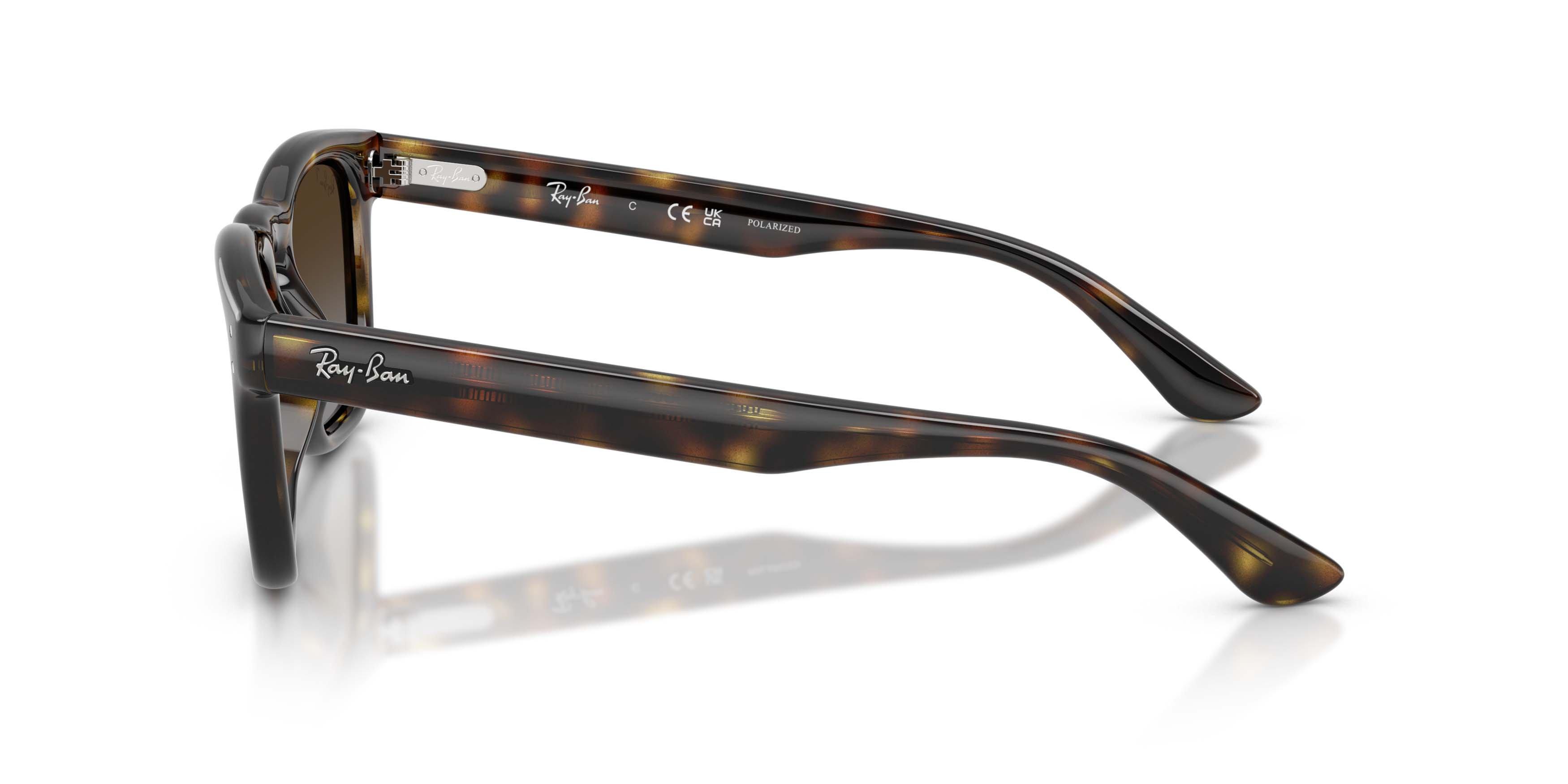 Ray-Ban RB2238 Light Grey Gradient Brown Polarized Sunglasses - Havana - BROWN/GREY