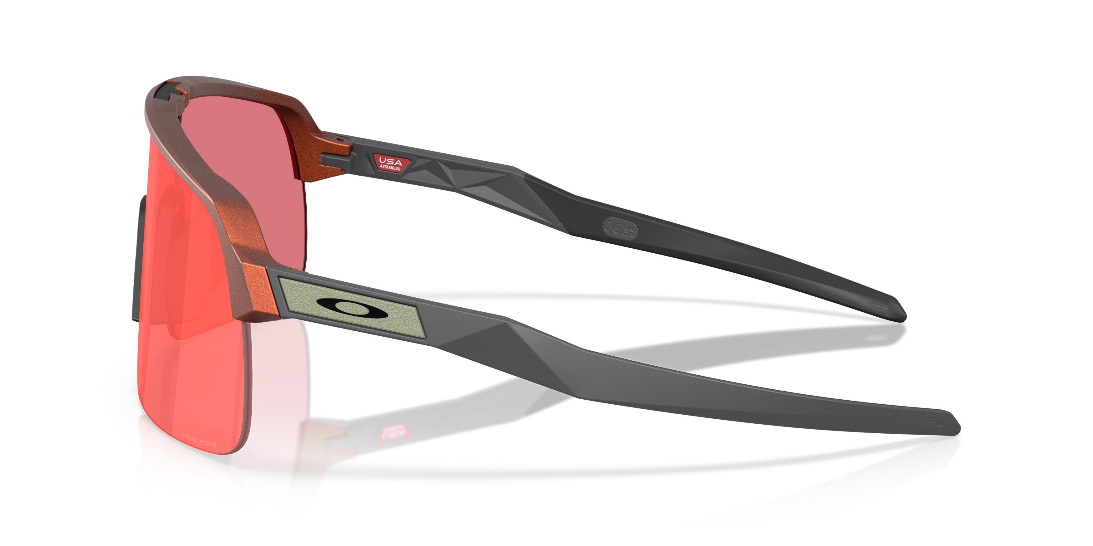 Oakley Sutro Lite Prizm Trail Sunglasses - Fire Orange - ORANGE/RED Thumbnail View 8