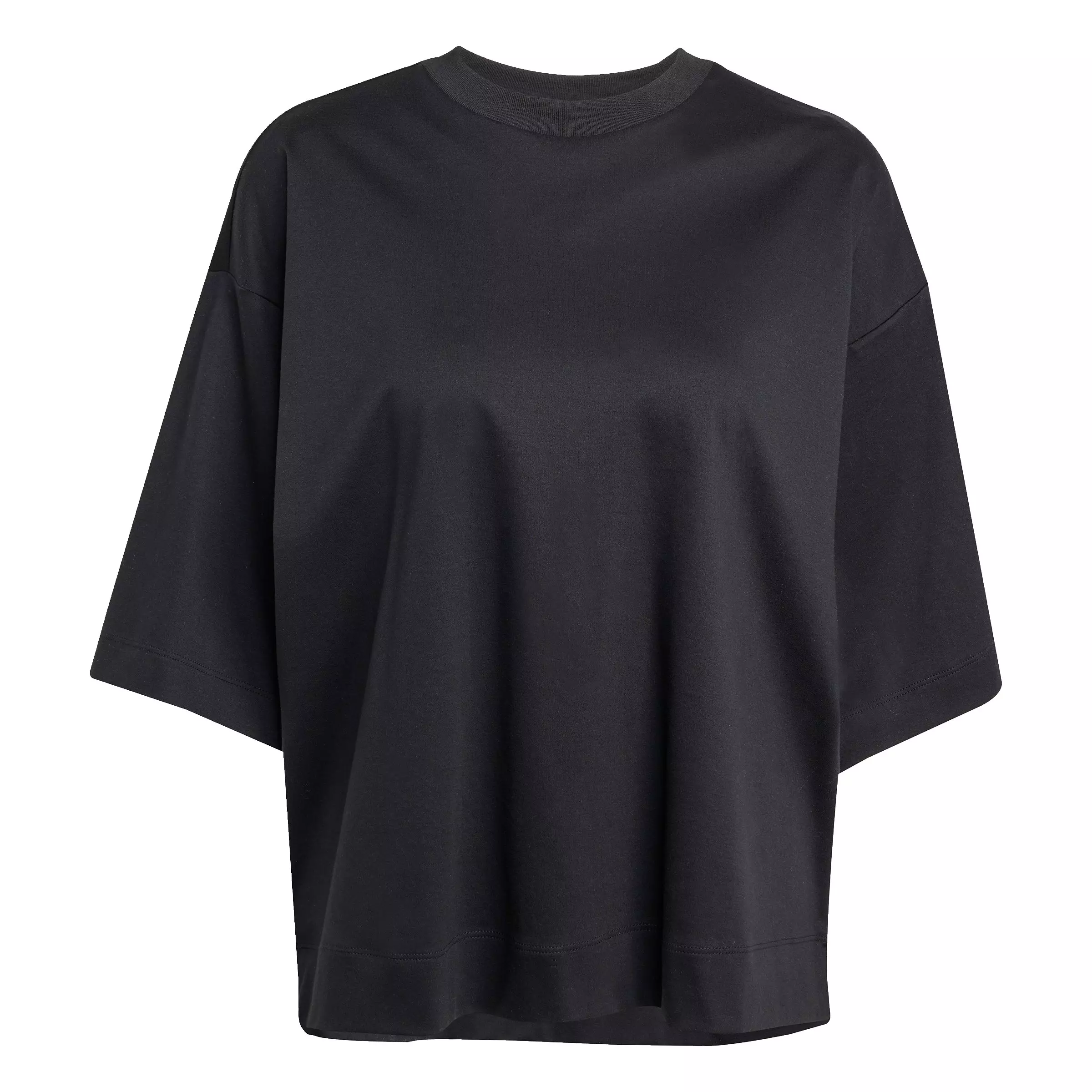 adidas Women's Soft Lux Loose T-Shirt - Black - BLACK