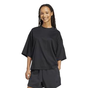 adidas Women's Soft Lux Loose T-Shirt - Black