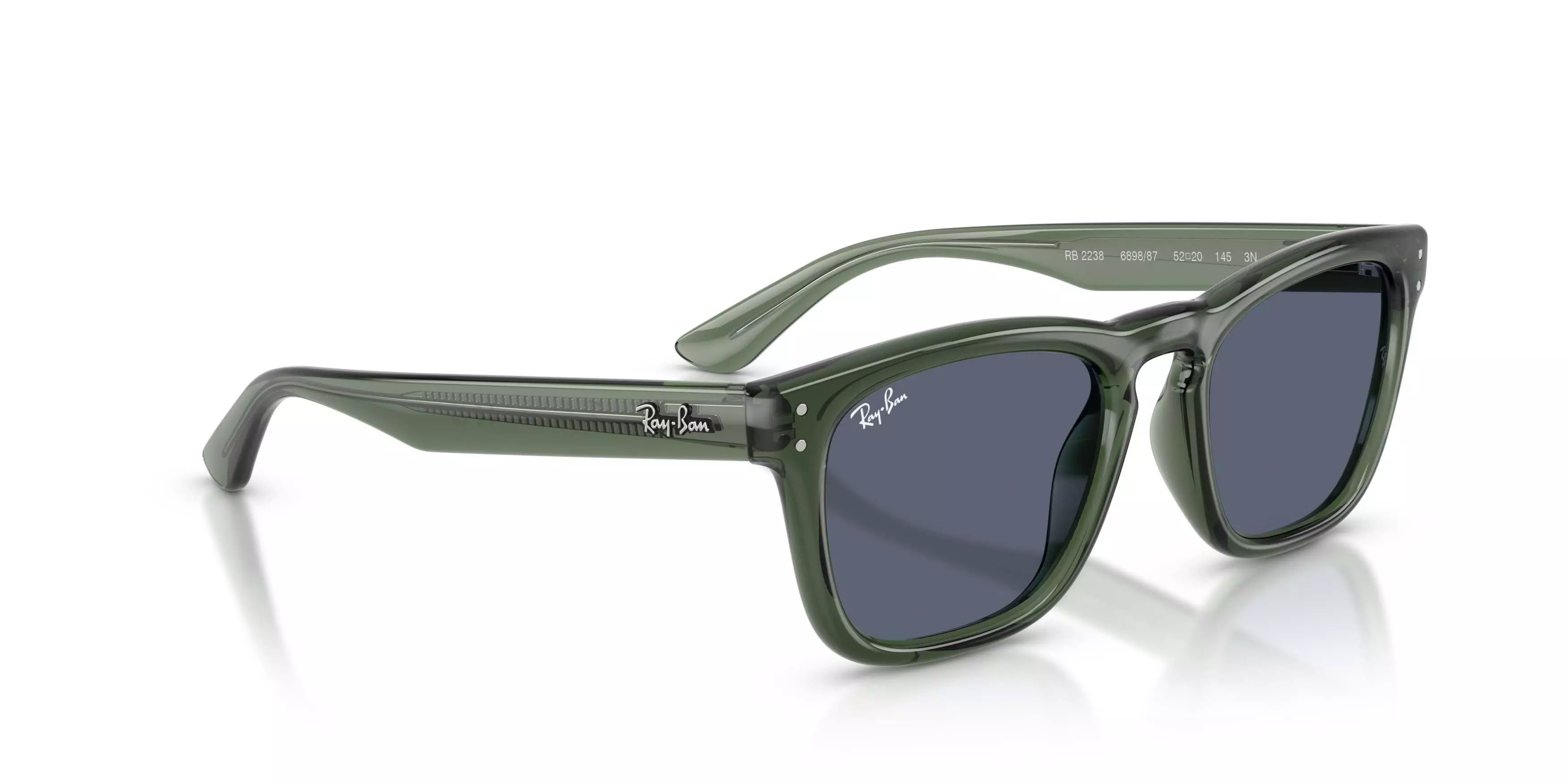 Ray-Ban RB2238 Dark Grey Sunglasses - Transparent Green - GREEN/GREY