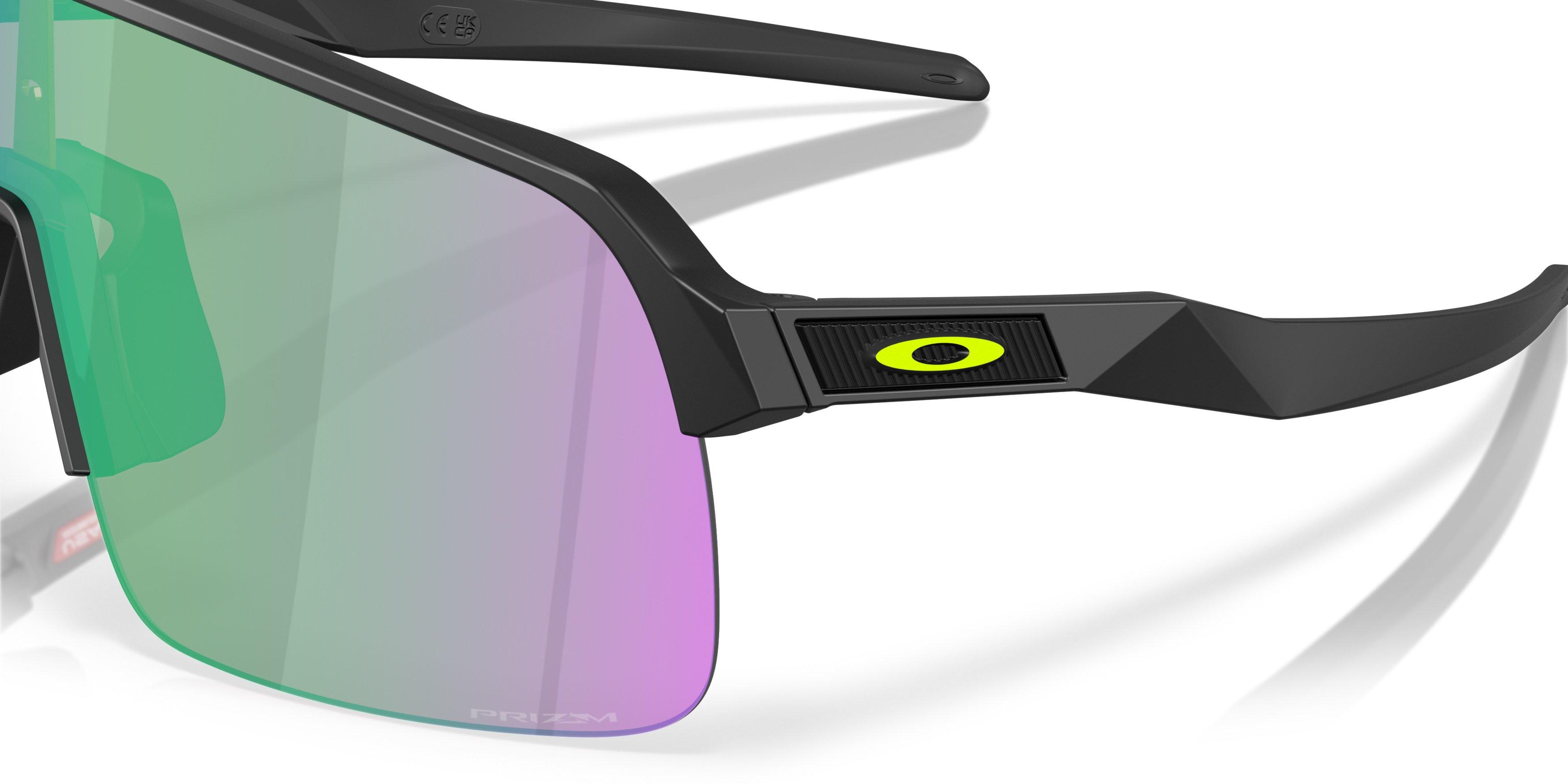 Oakley Sutro Lite Prizm Road Jade Sunglasses - Matte Black - BLACK/GREEN Thumbnail View 4
