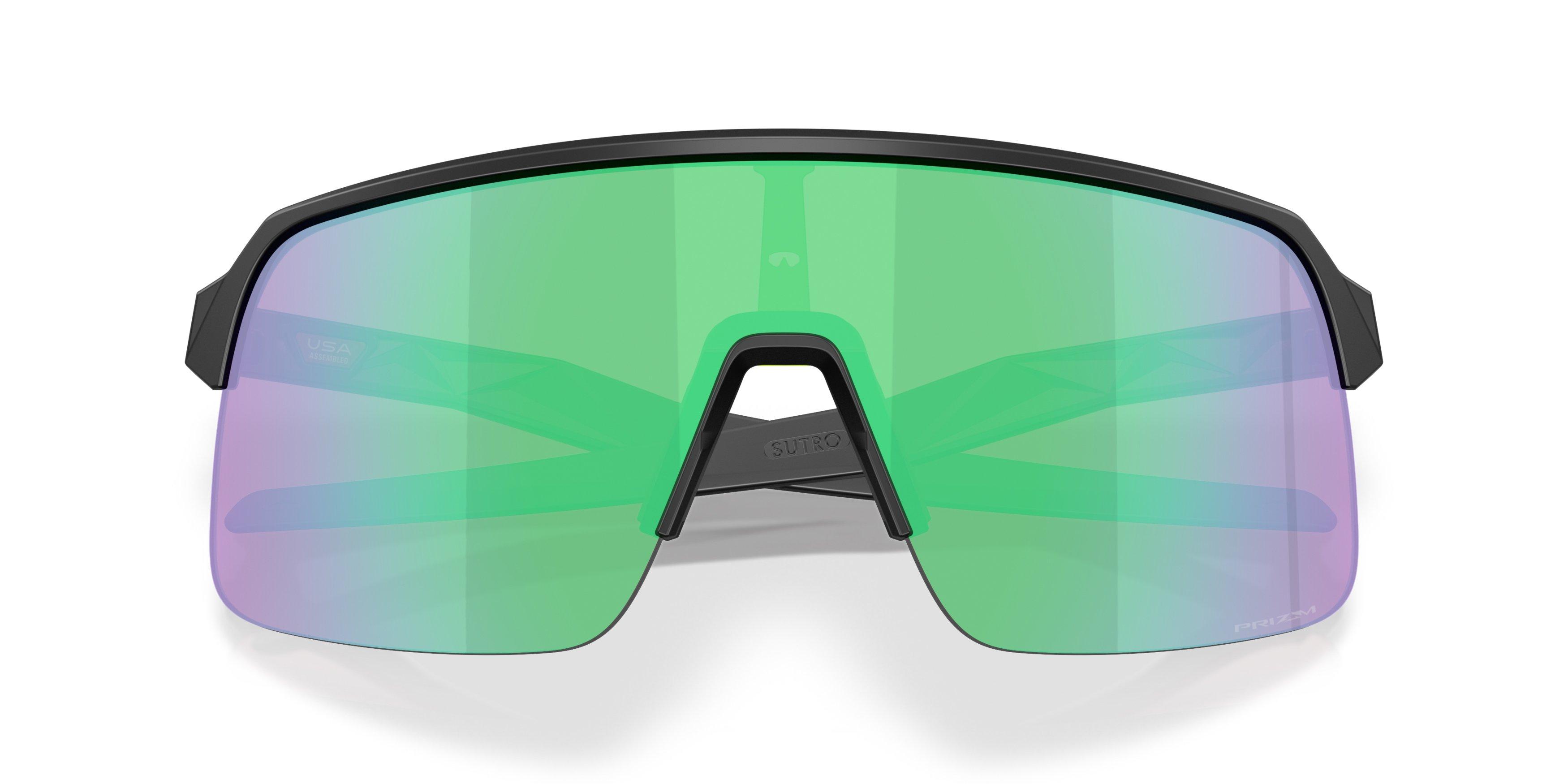 Oakley Sutro Lite Prizm Road Jade Sunglasses - Matte Black - BLACK/GREEN Thumbnail View 6
