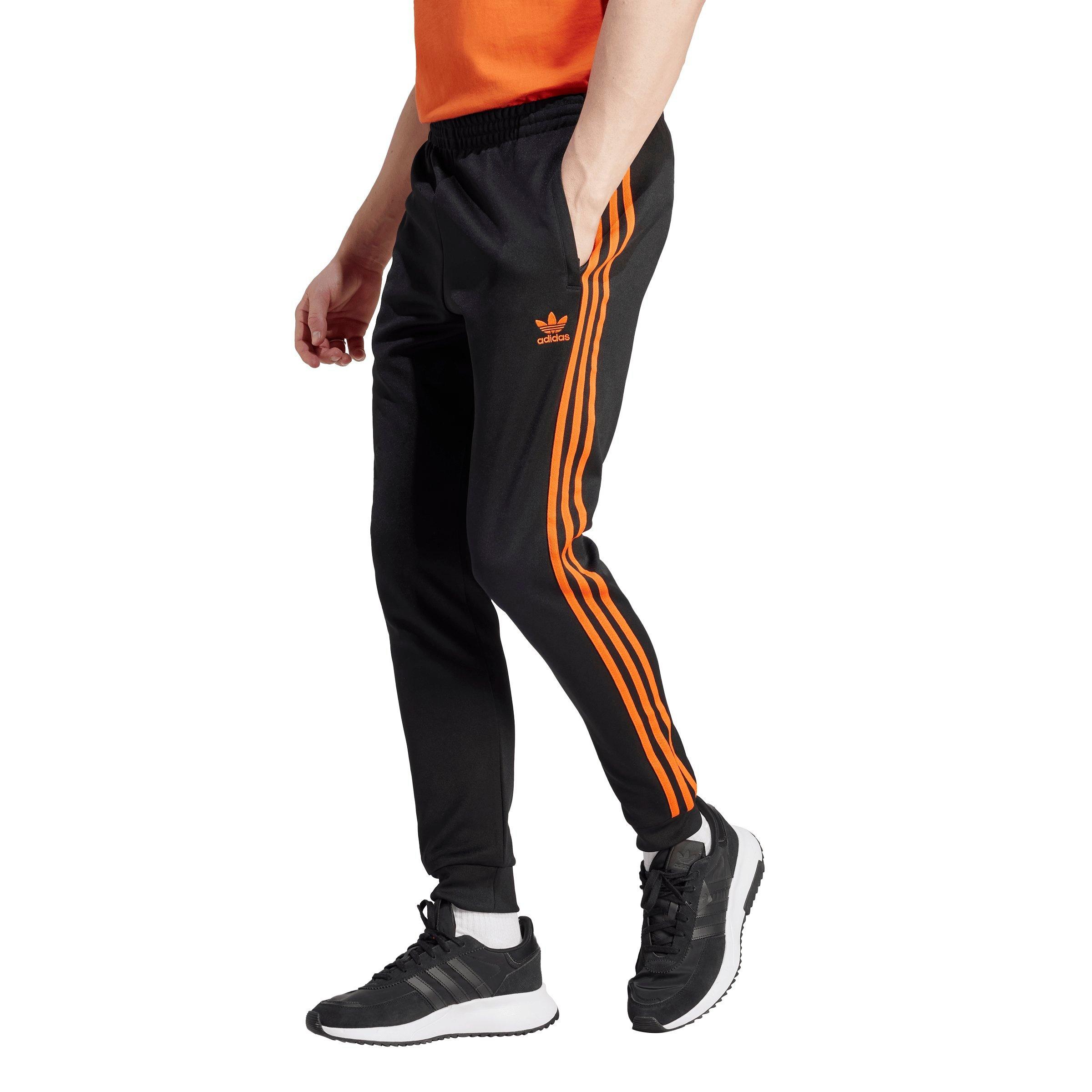 adidas Originals Men's Adicolor Classics SST Tracksuit Bottom​​  -Black/Orange - Hibbett