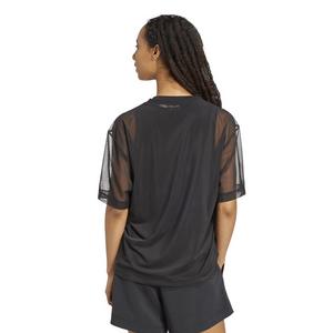 adidas Women's Soft Lux Mesh T-Shirt - Black