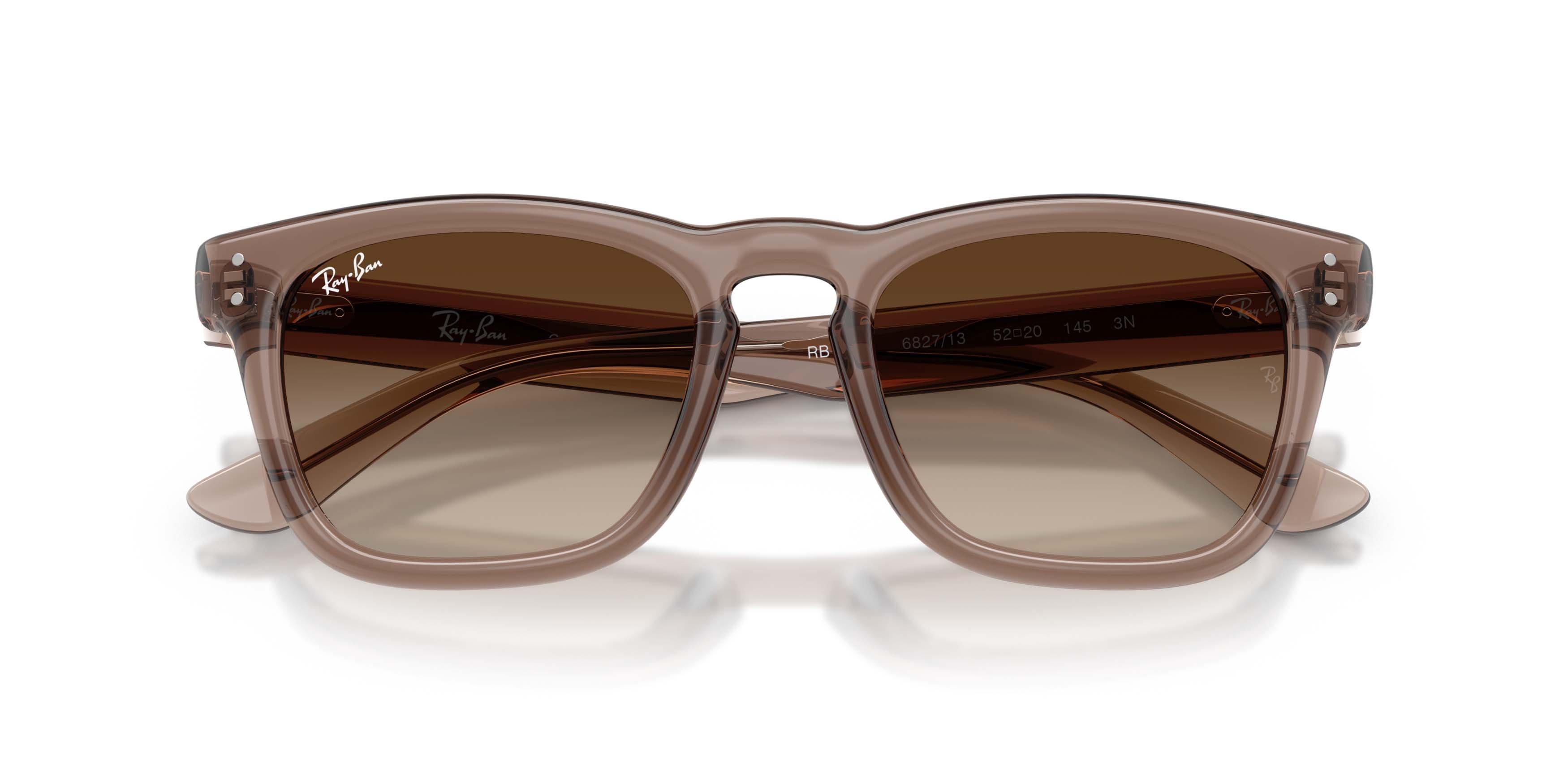 Ray-Ban RB2238 Light Brown Gradient Dark Brown Sunglasses - Transparent Light Brown - BROWN