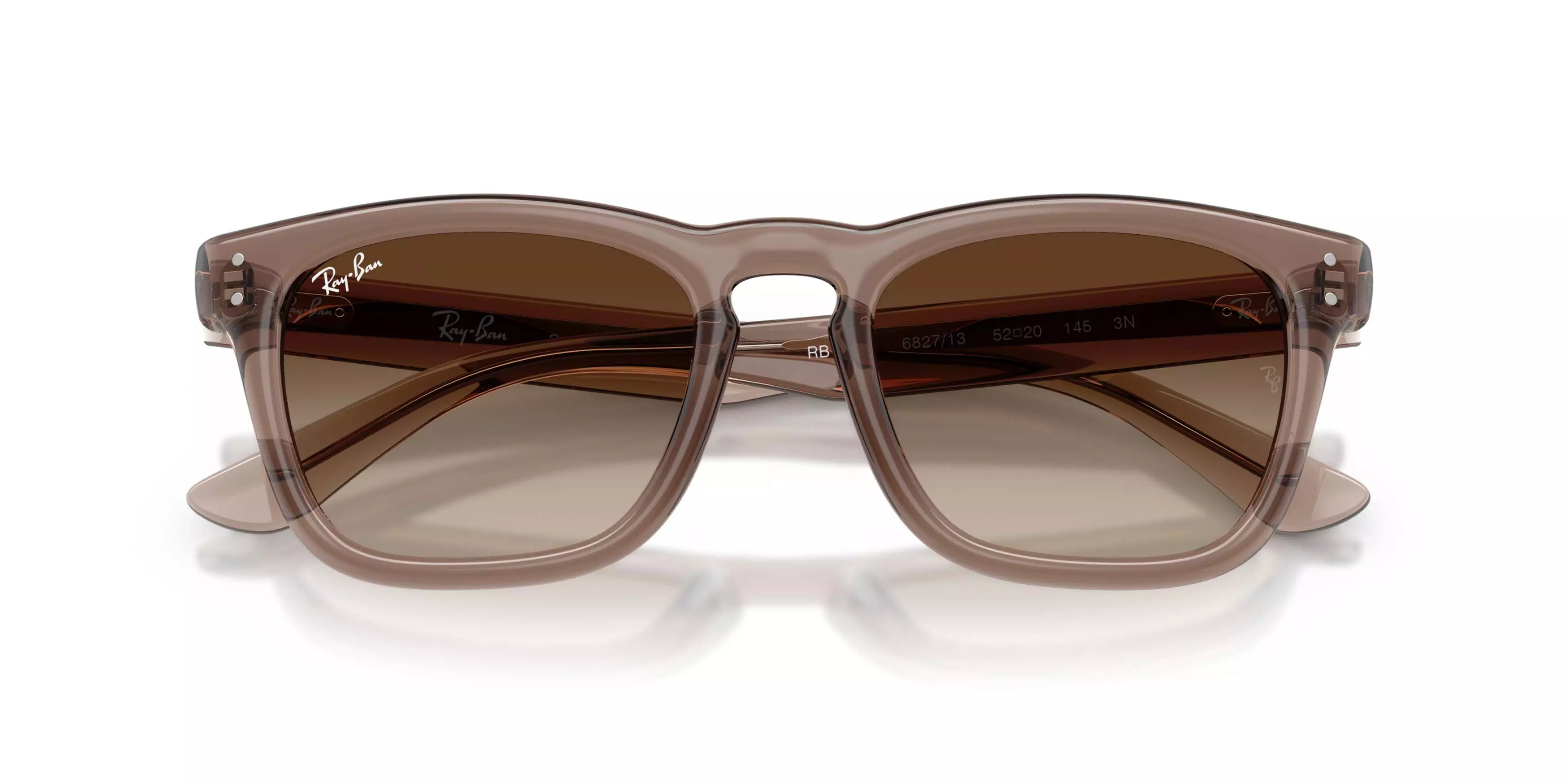 Ray-Ban RB2238 Light Brown Gradient Dark Brown Sunglasses - Transparent Light Brown - BROWN