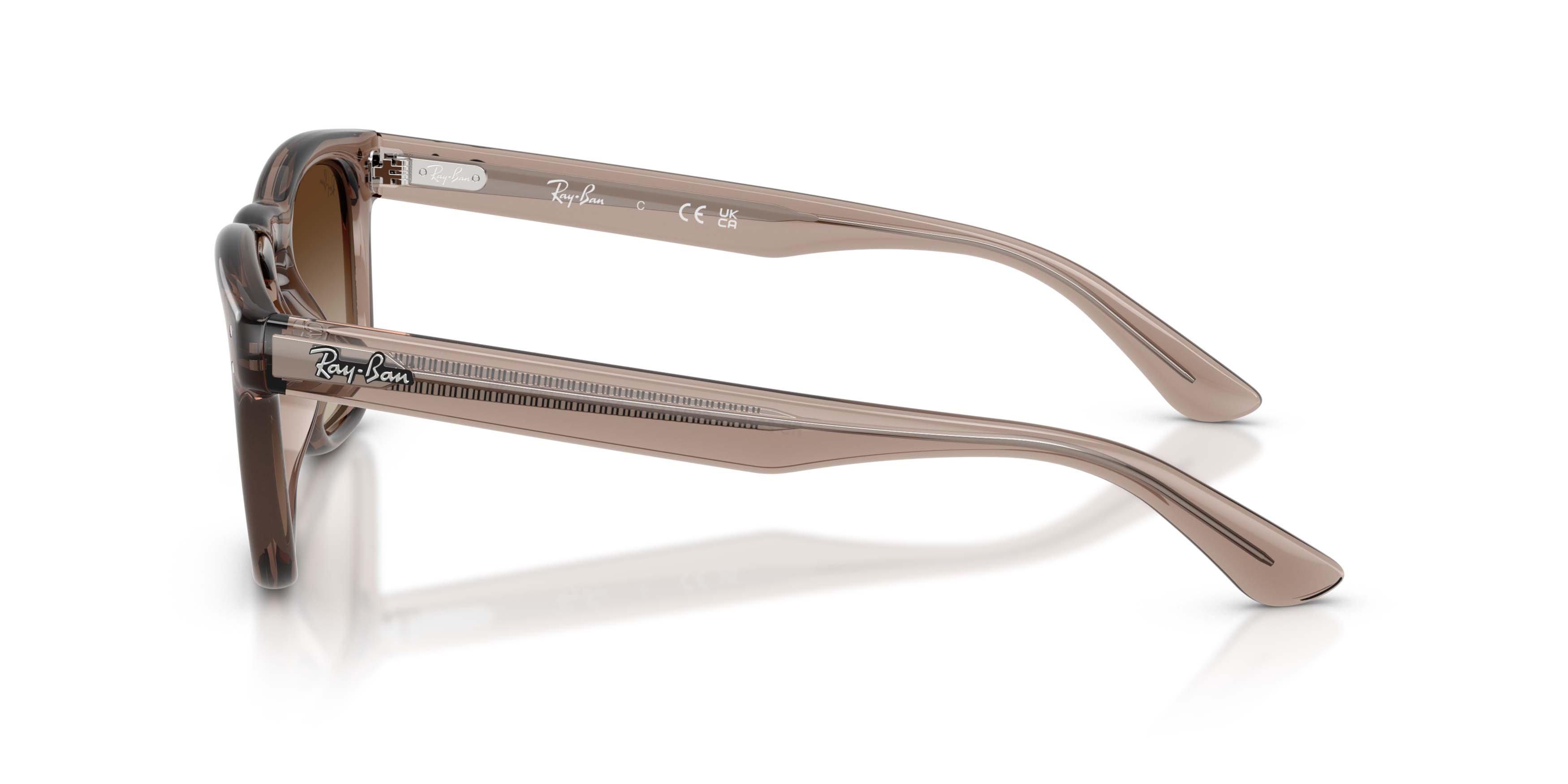Ray-Ban RB2238 Light Brown Gradient Dark Brown Sunglasses - Transparent Light Brown - BROWN