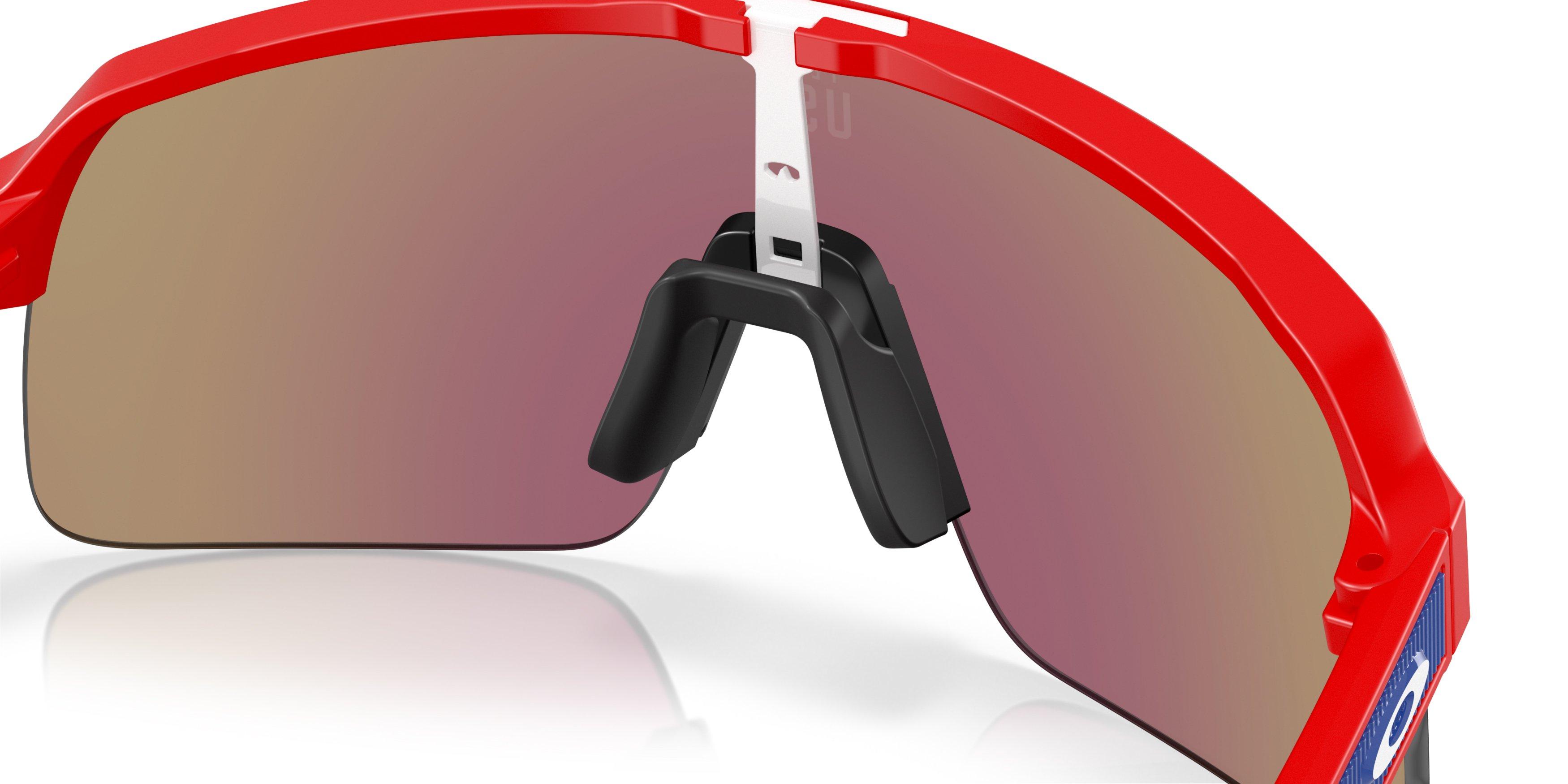Oakley Sutro Lite Prizm Sapphire Sunglasses - Redline - RED/BLUE Thumbnail View 6