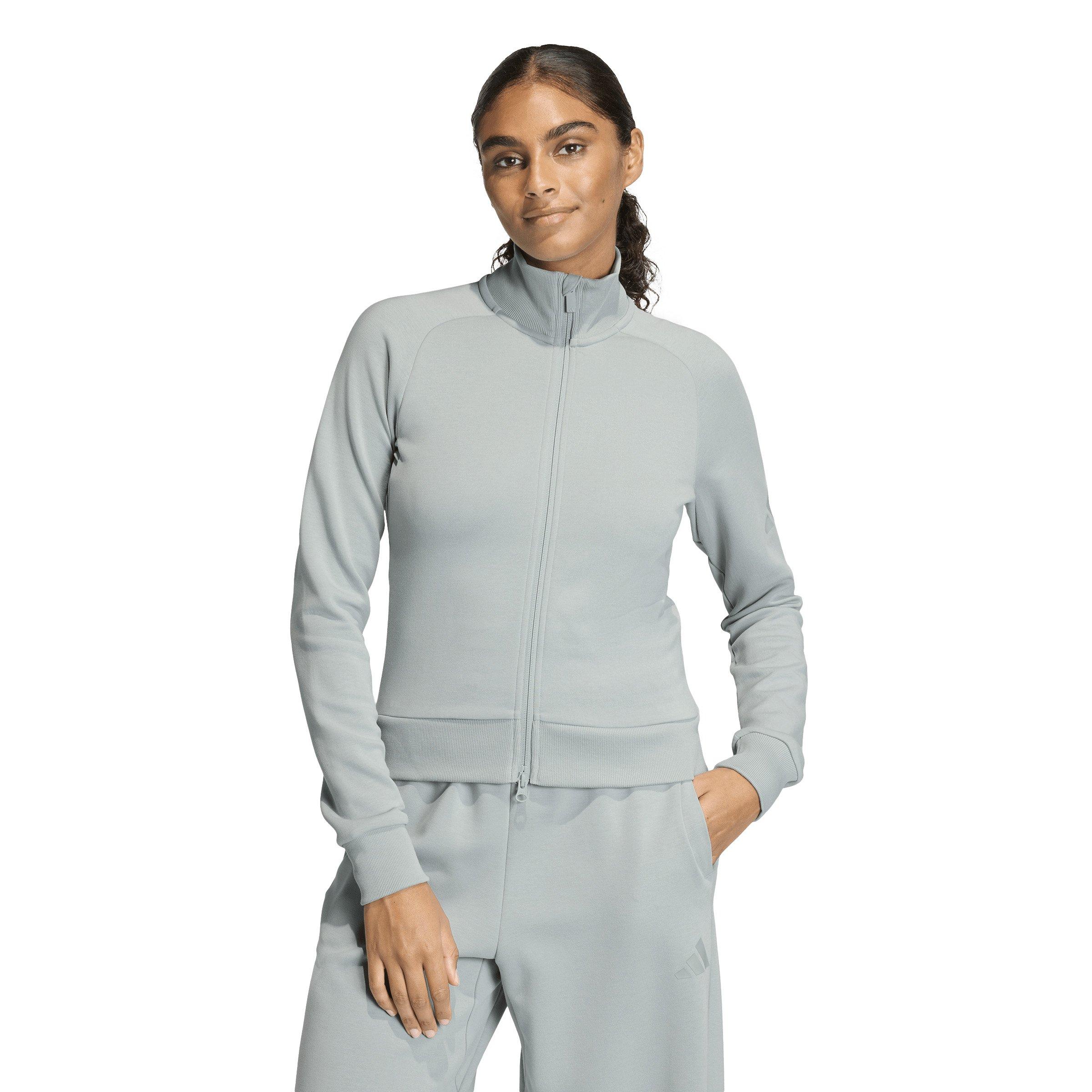 adidas Women's Soft Lux Slim Track Top - Sage Green - SAGE GREEN Thumbnail View 1