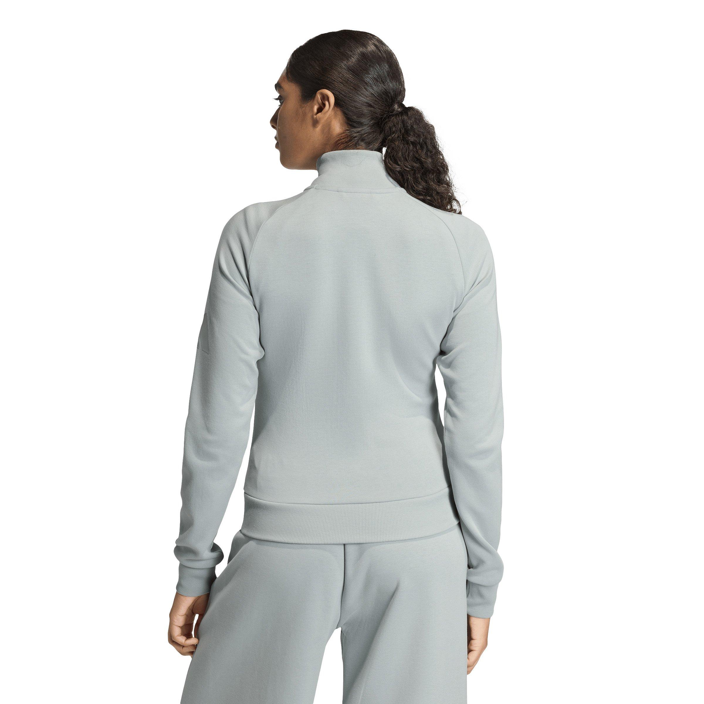 adidas Women's Soft Lux Slim Track Top - Sage Green - SAGE GREEN Thumbnail View 2