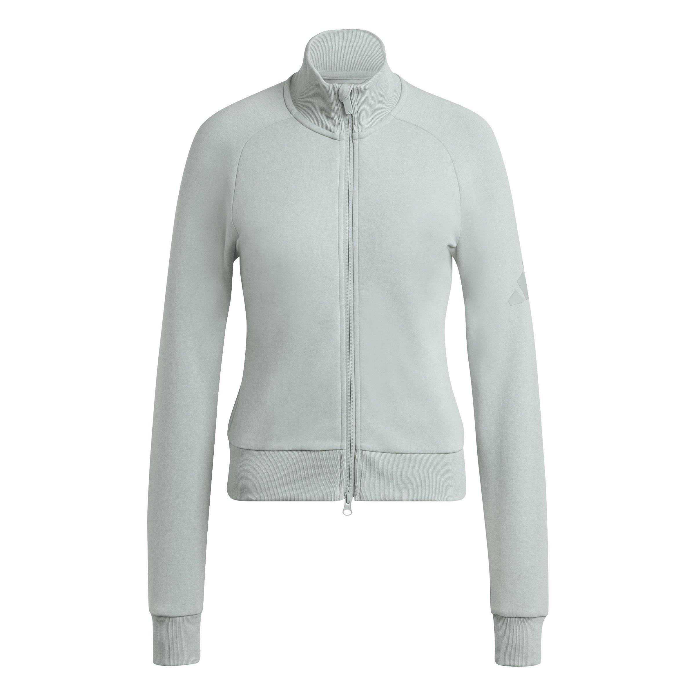 adidas Women's Soft Lux Slim Track Top - Sage Green - SAGE GREEN Thumbnail View 6