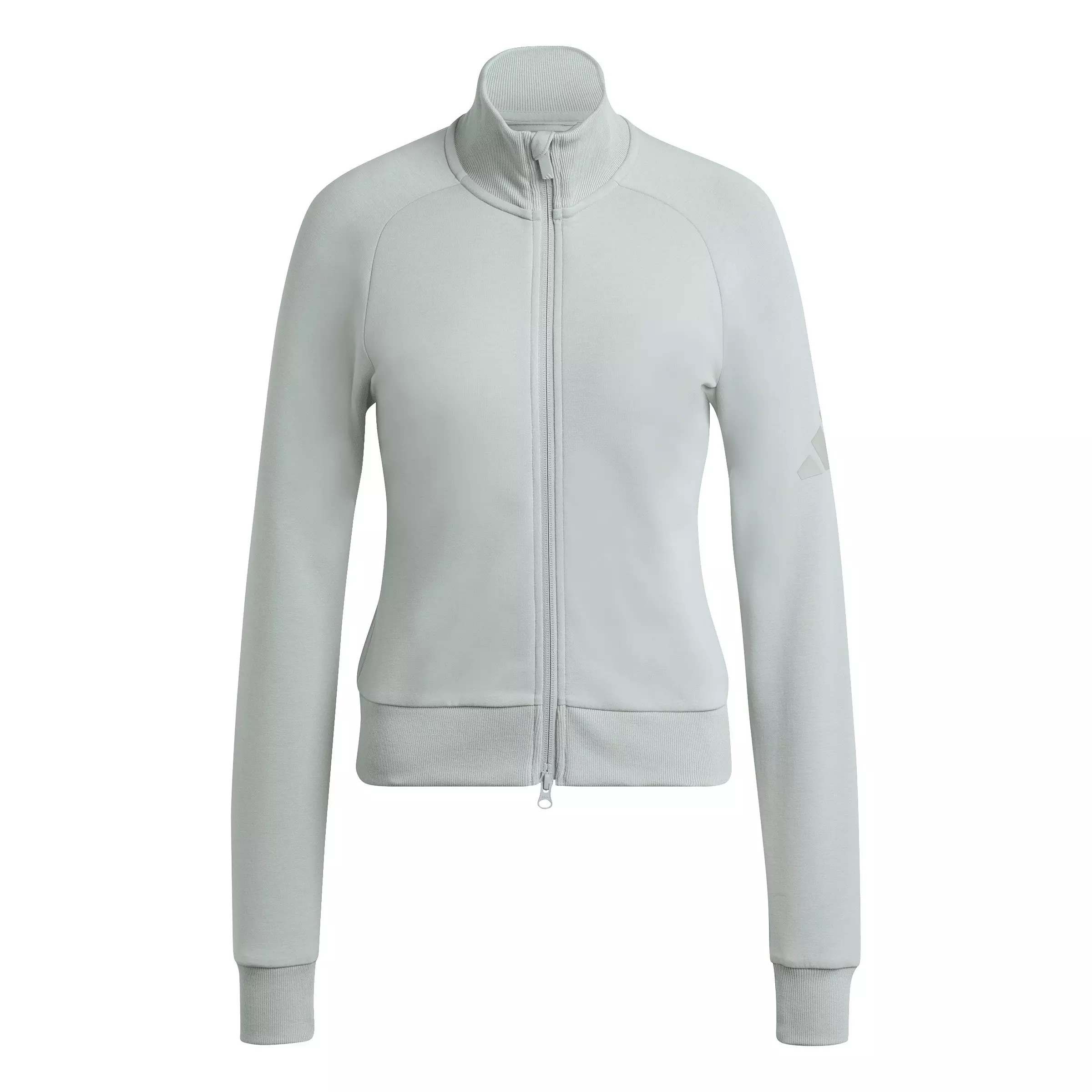 adidas Women's Soft Lux Slim Track Top - Sage Green - SAGE GREEN