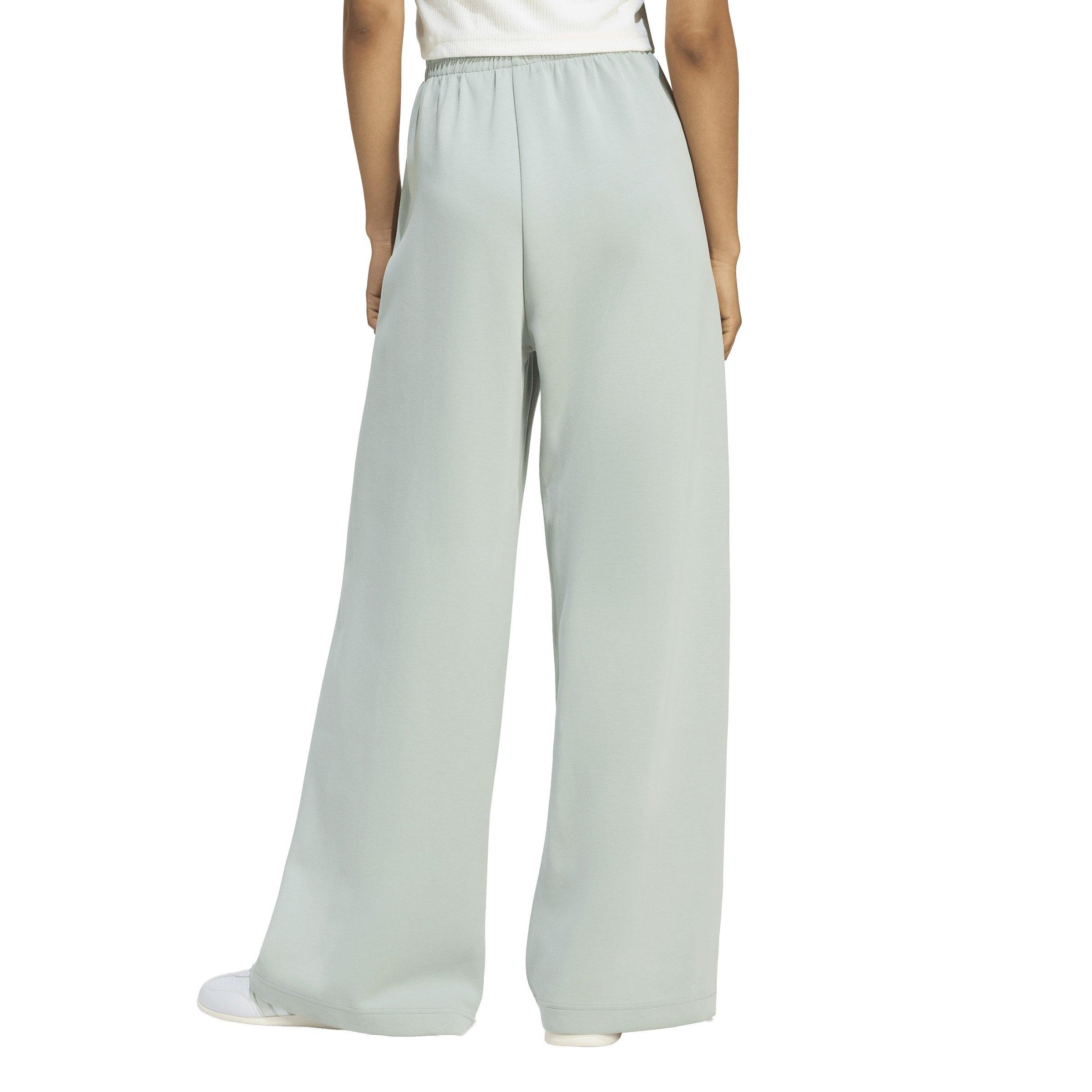 adidas Women's Soft Lux Straight Leg Tracksuit Pants - Sage Green - SAGE GREEN Thumbnail View 2