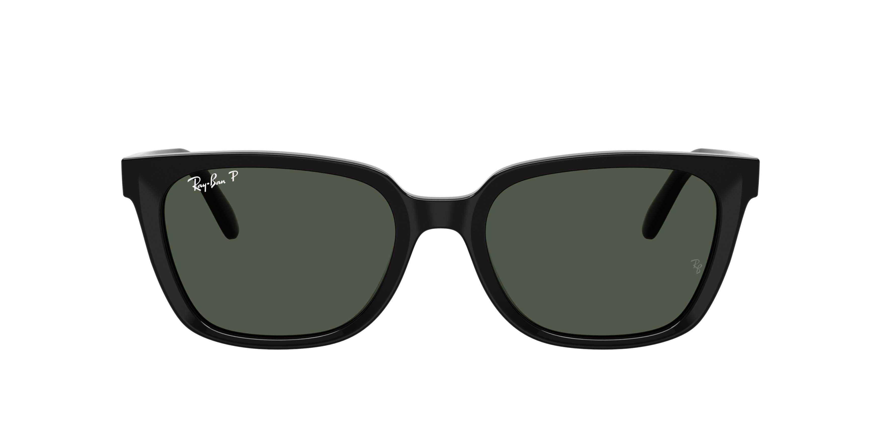 Ray-Ban RB2243D Dark Green Polarized Sunglasses - Black - BLACK/GREEN