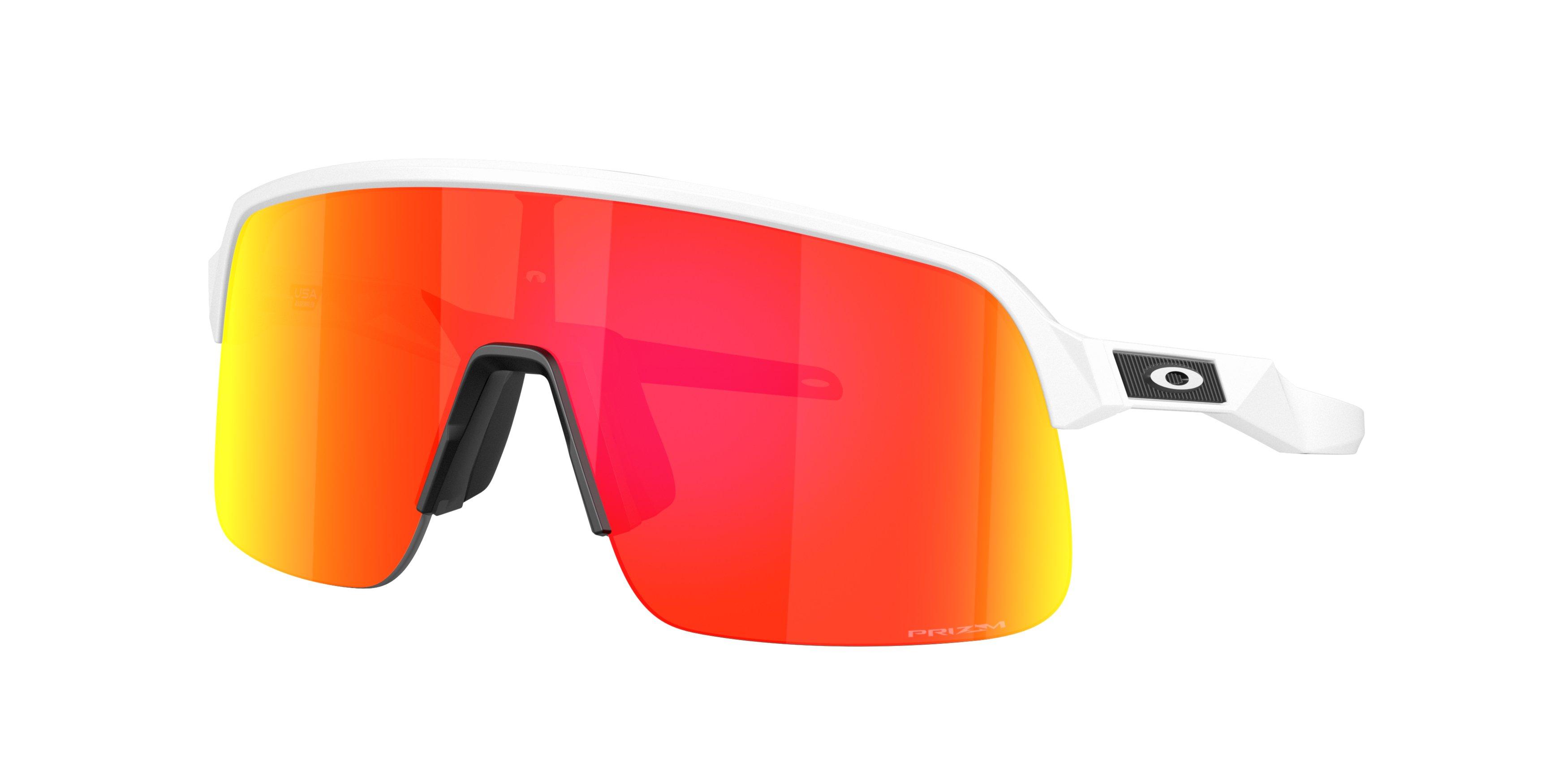 Oakley Sutro Lite S Prizm Ruby Sunglasses - Matte White - WHITE/RED Thumbnail View 1