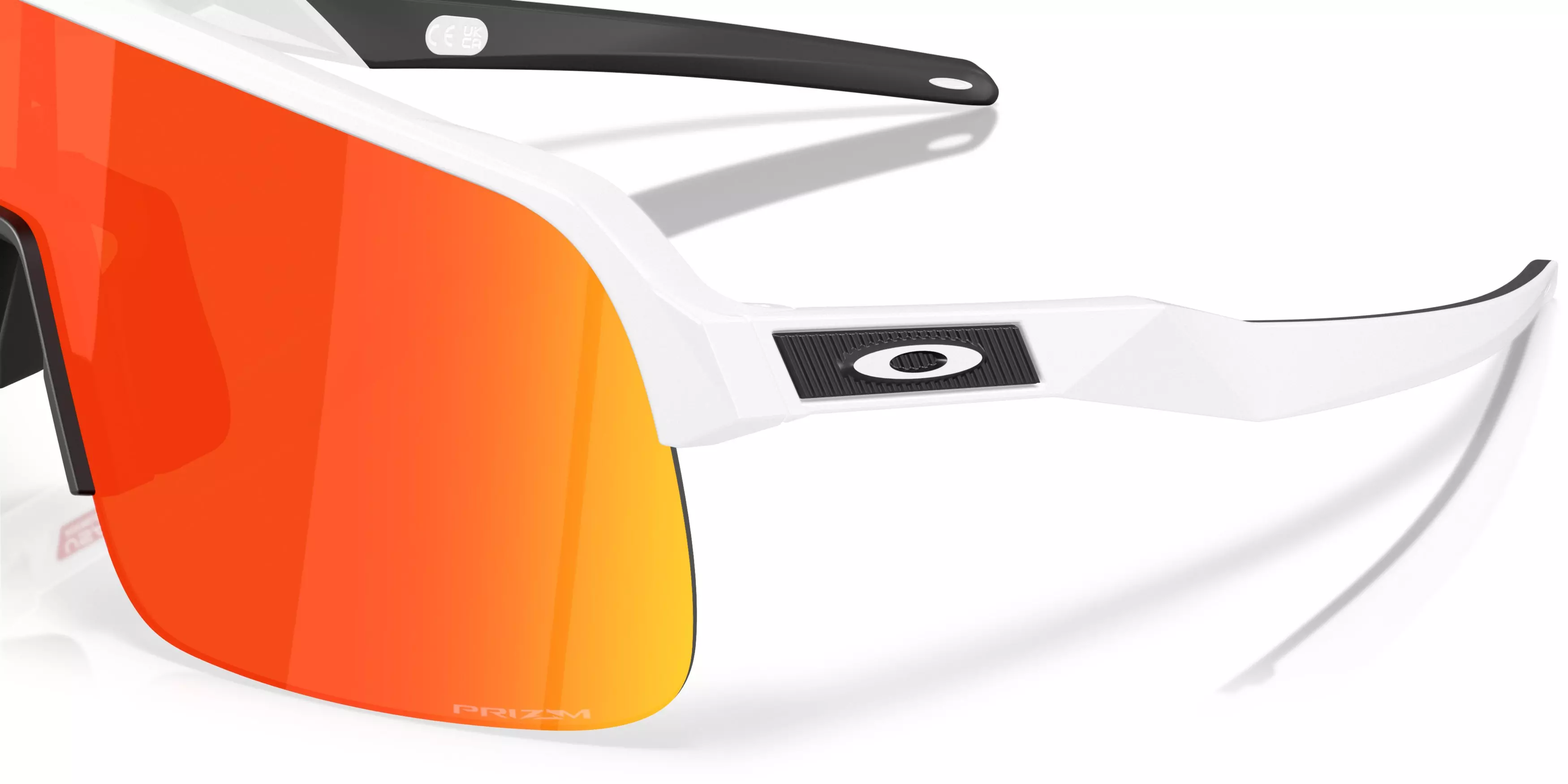 Oakley Sutro Lite S Prizm Ruby Sunglasses - Matte White - WHITE/RED