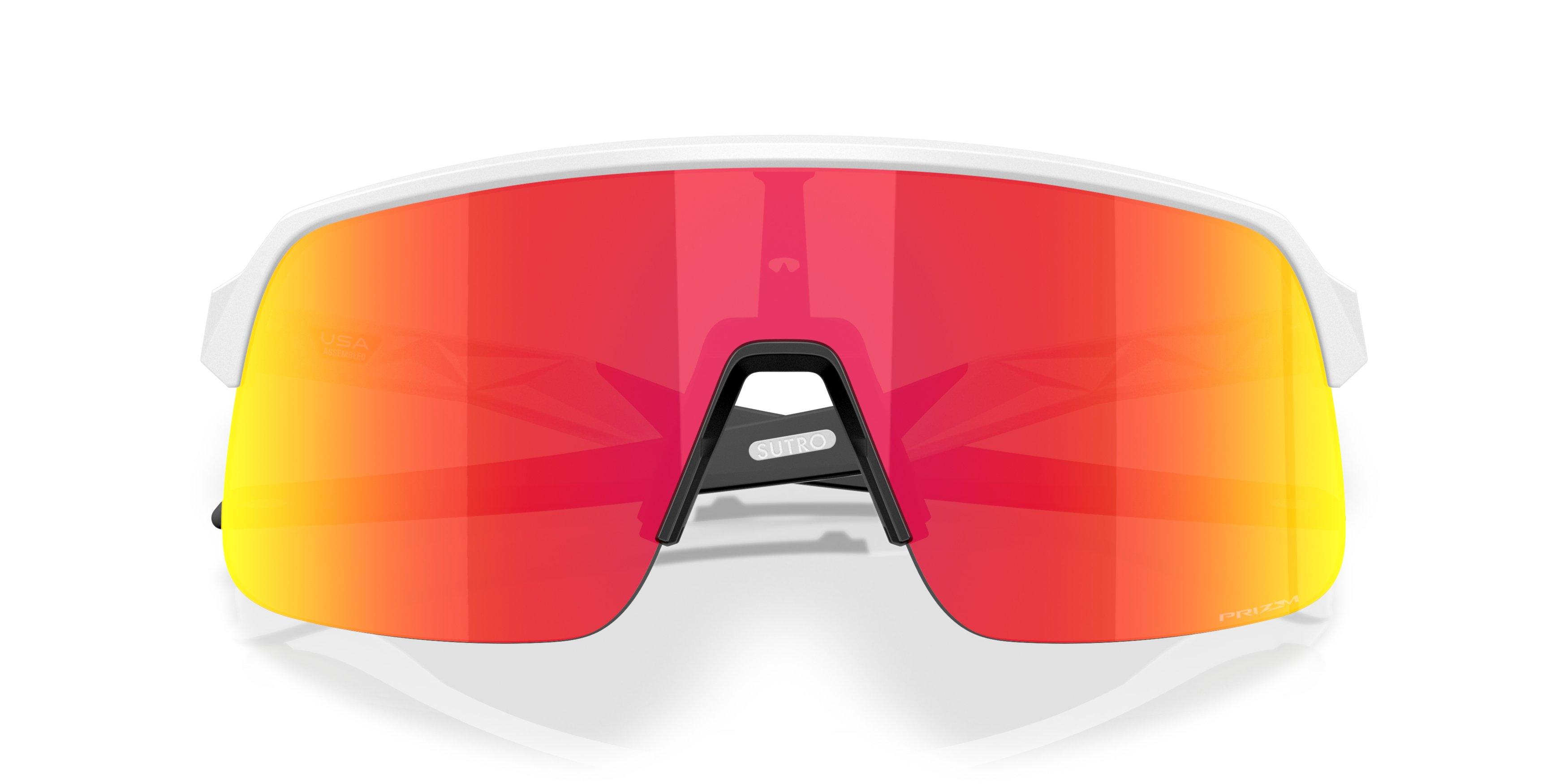 Oakley Sutro Lite S Prizm Ruby Sunglasses - Matte White - WHITE/RED Thumbnail View 7
