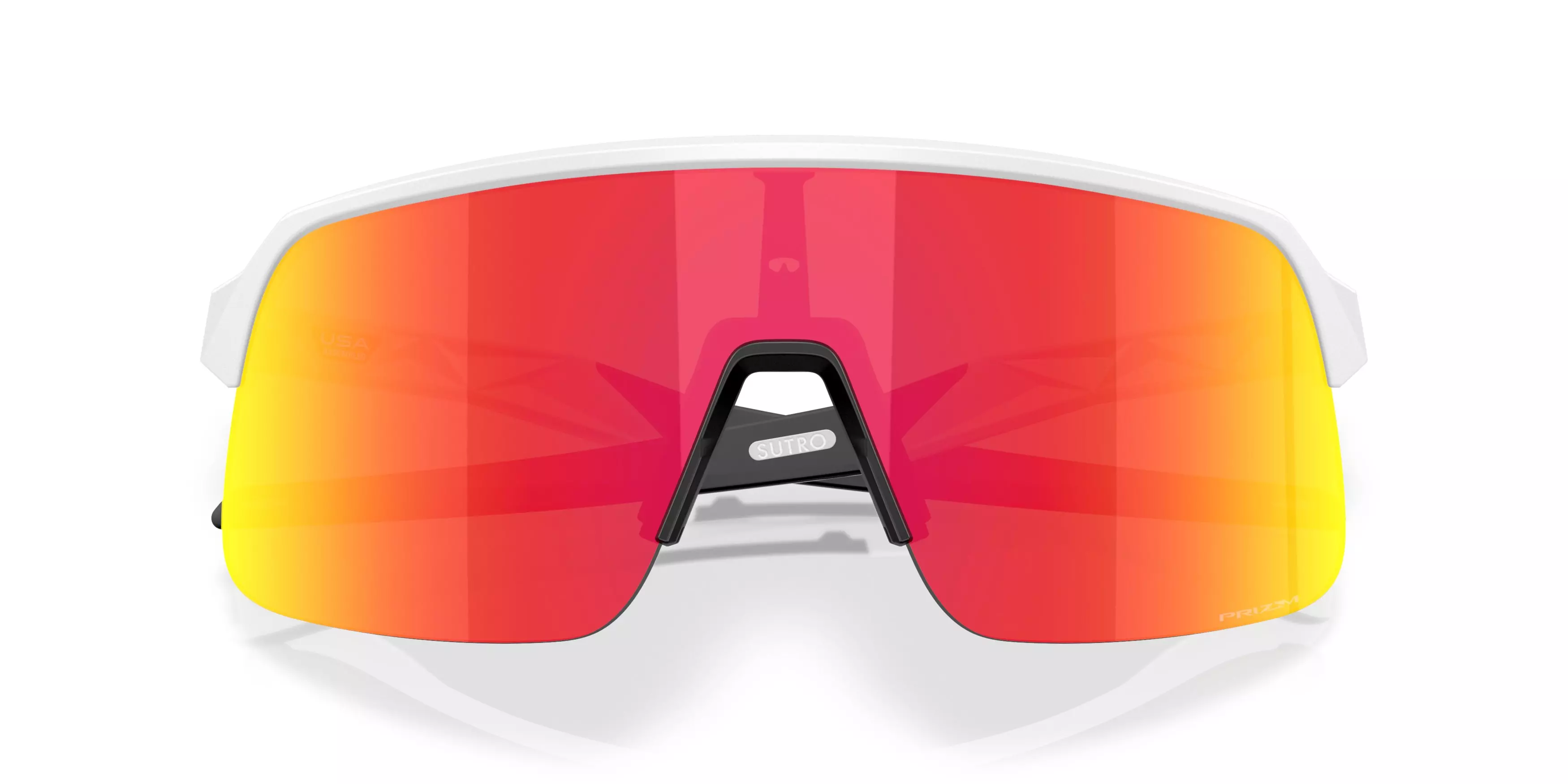 Oakley Sutro Lite S Prizm Ruby Sunglasses - Matte White - WHITE/RED