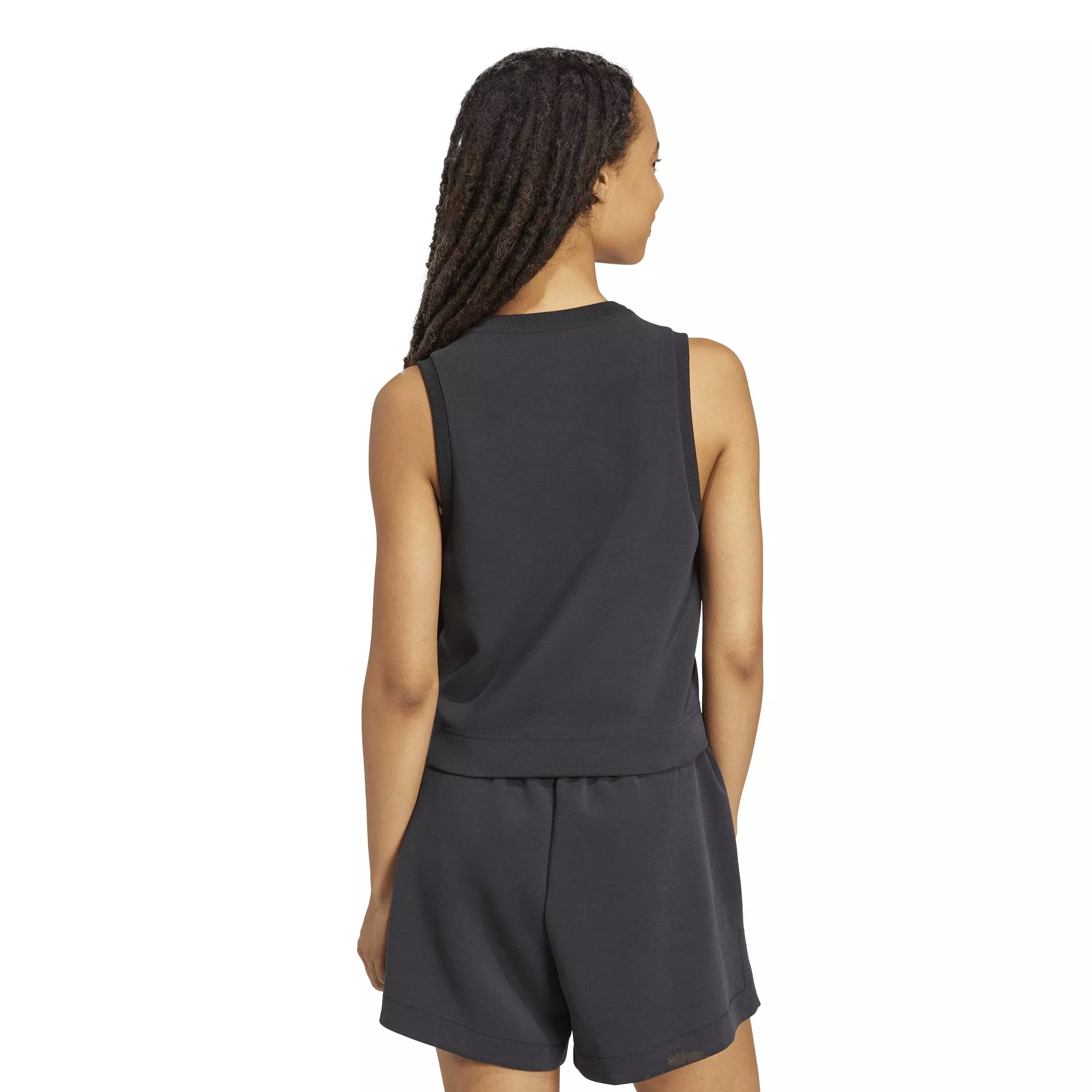 adidas Women's Soft Lux Tank Top - Black - BLACK