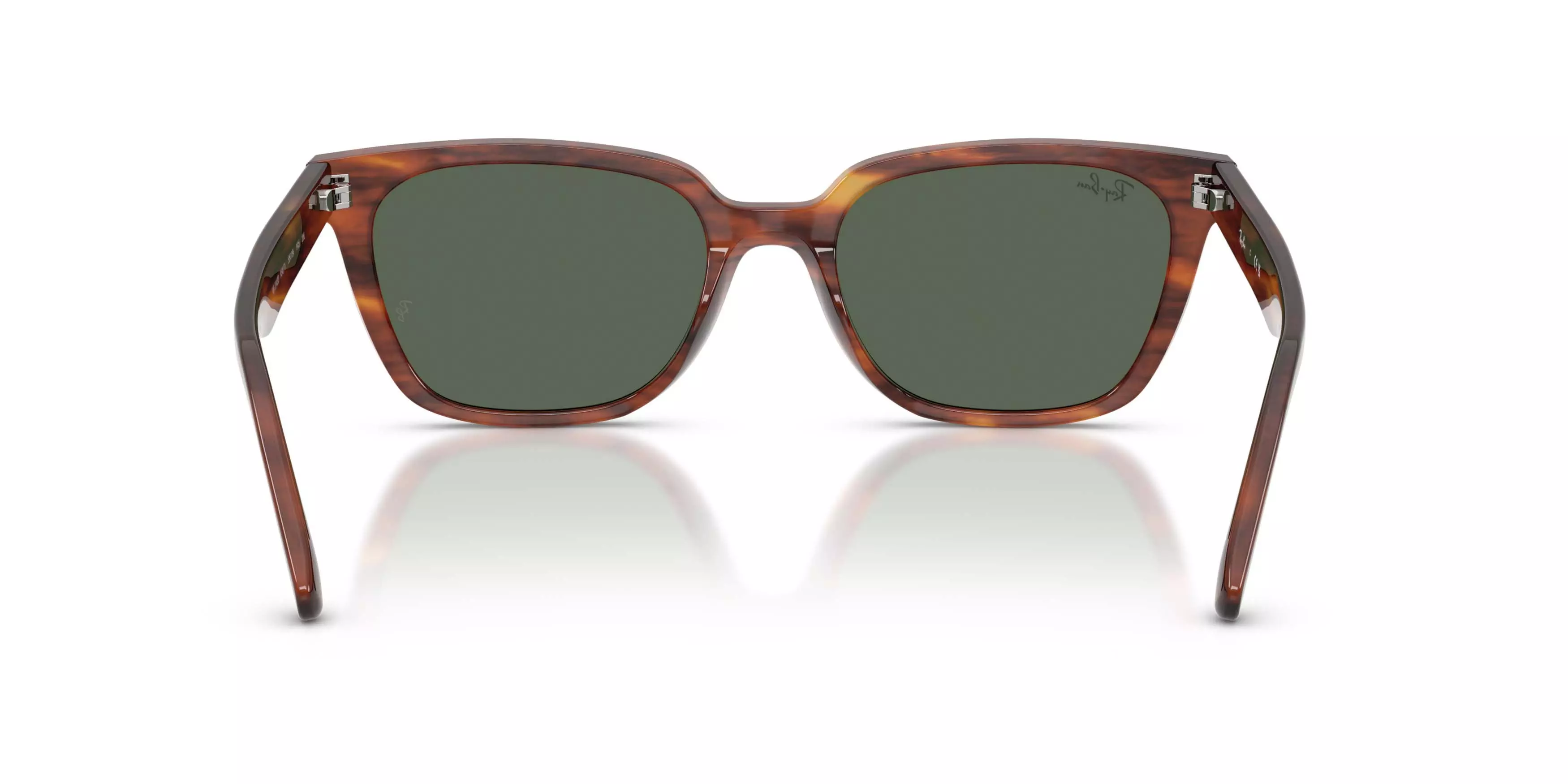 Ray-Ban RB2243D Dark Green Sunglasses - Havana Striped - BROWN/GREEN
