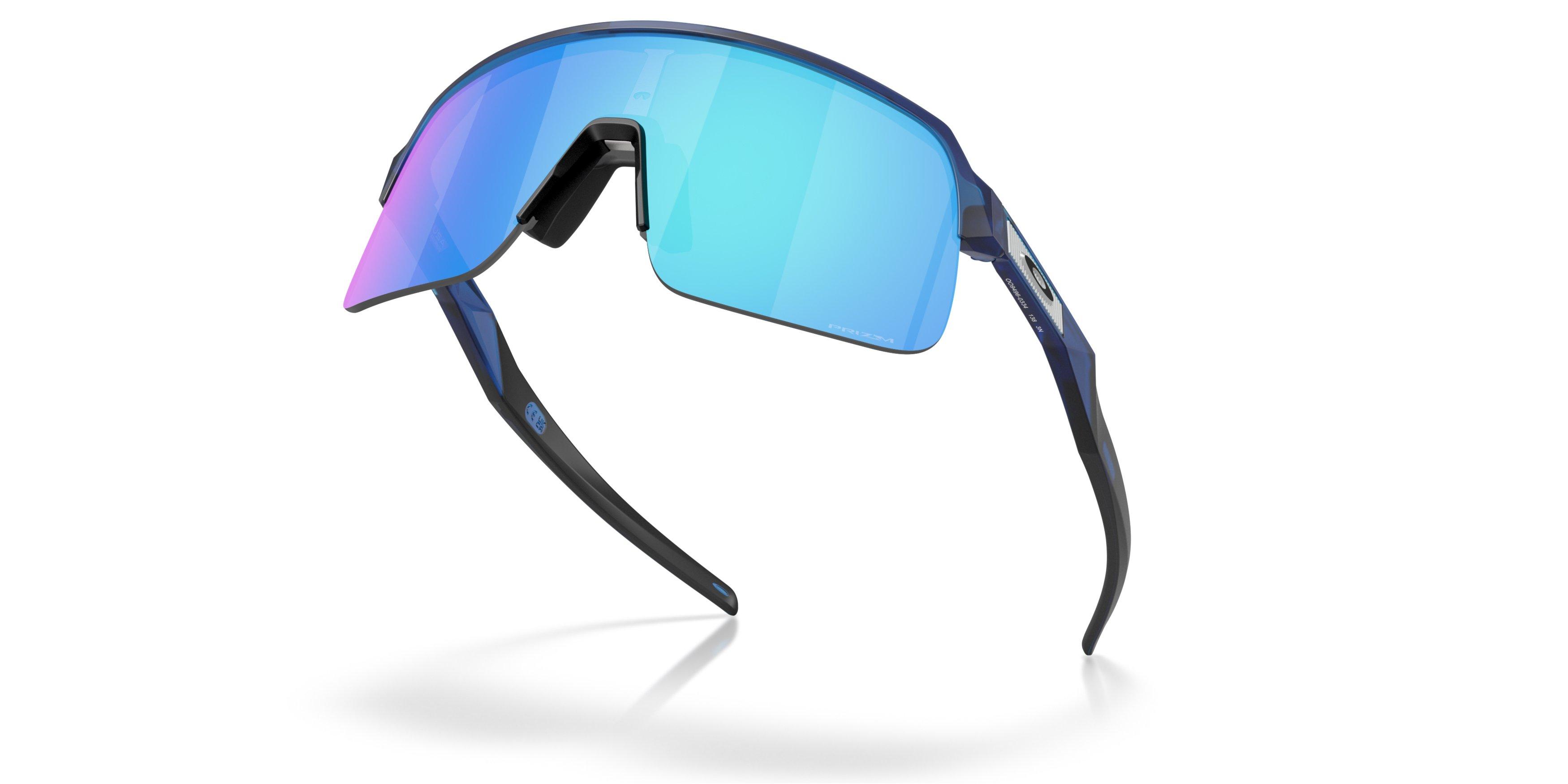 Oakley Sutro Lite S Prizm Sapphire Sunglasses - Matte Transparent Blue - BLUE Thumbnail View 4