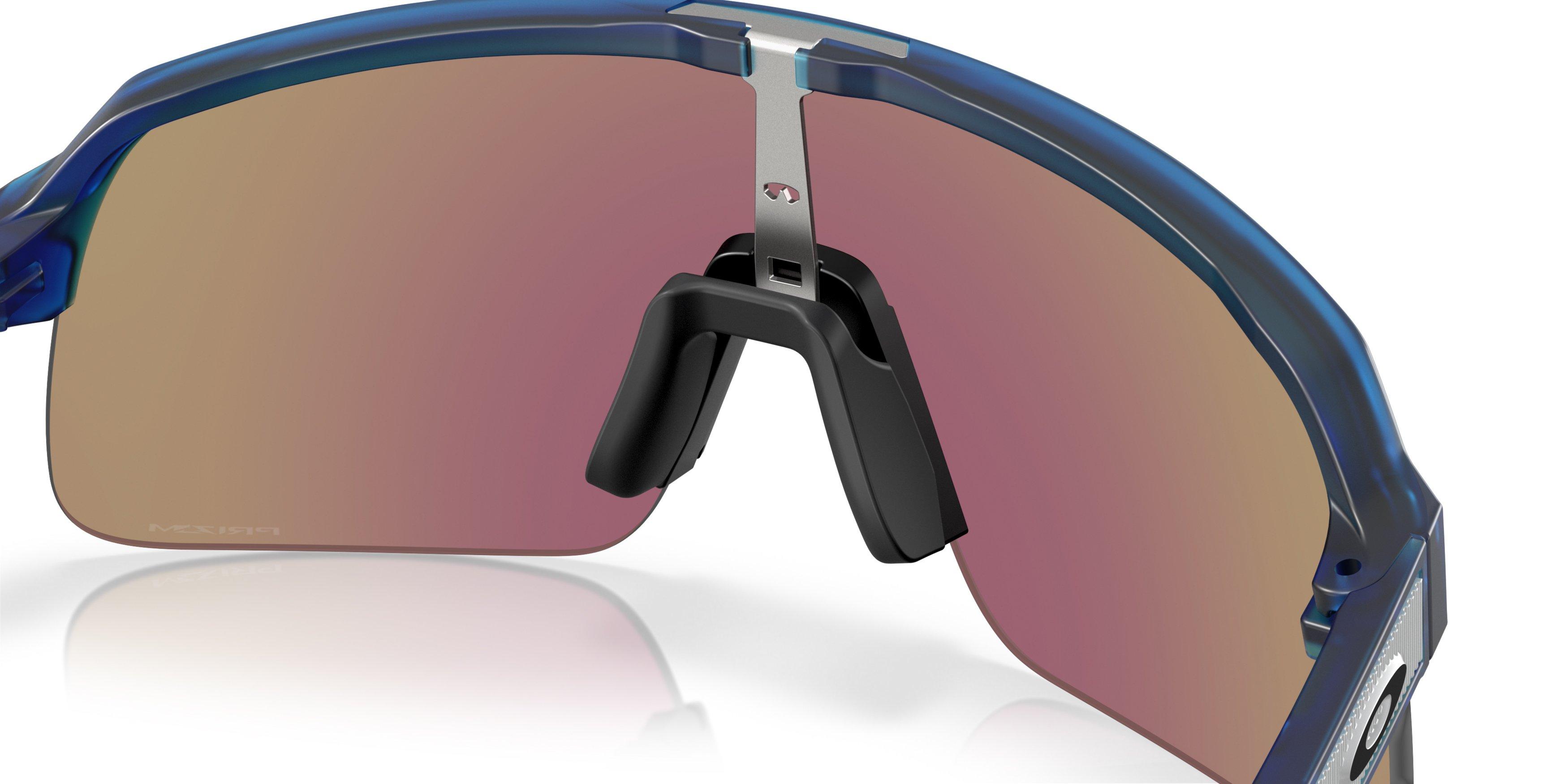 Oakley Sutro Lite S Prizm Sapphire Sunglasses - Matte Transparent Blue - BLUE Thumbnail View 6