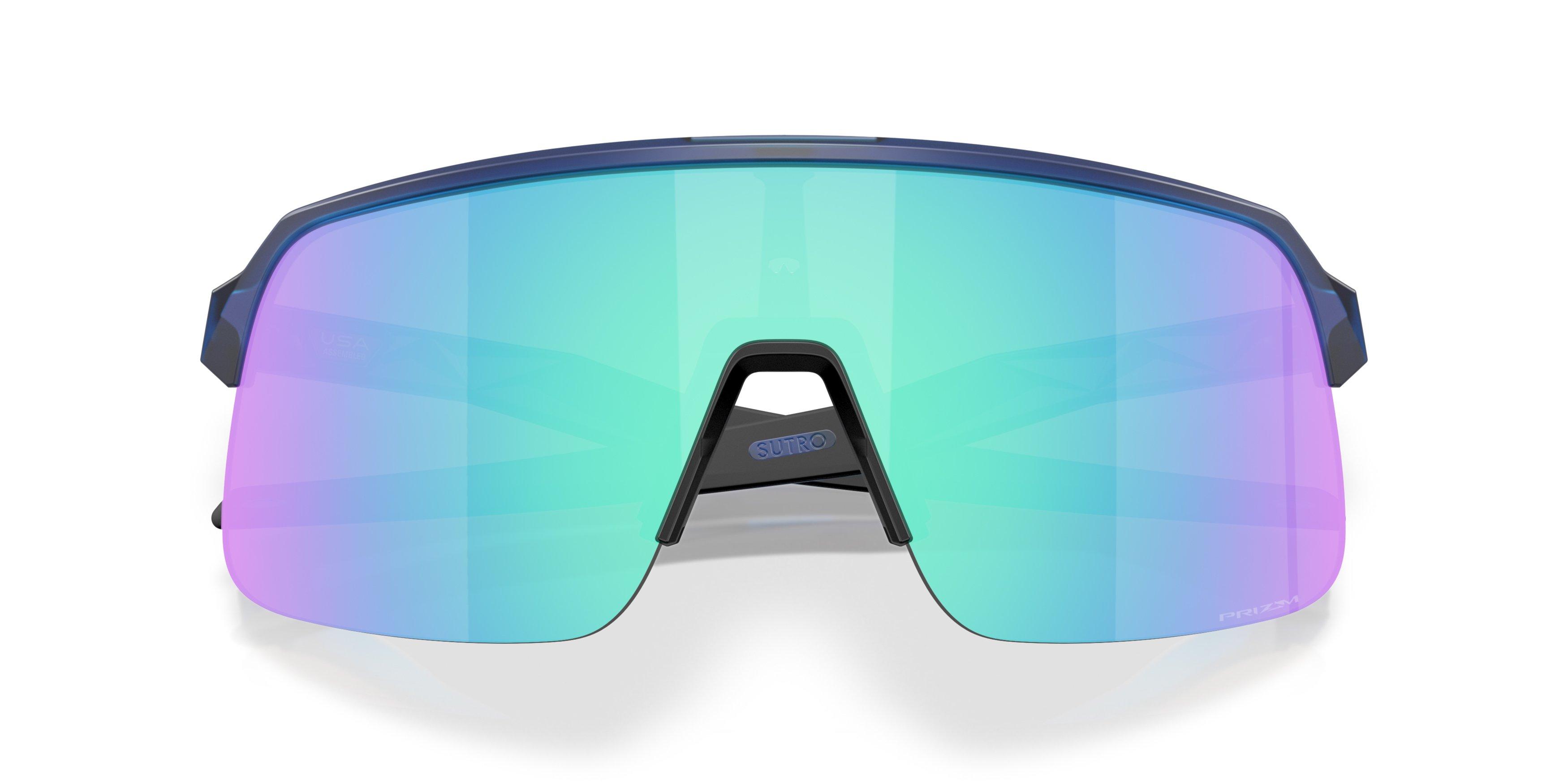 Oakley Sutro Lite S Prizm Sapphire Sunglasses - Matte Transparent Blue - BLUE Thumbnail View 7