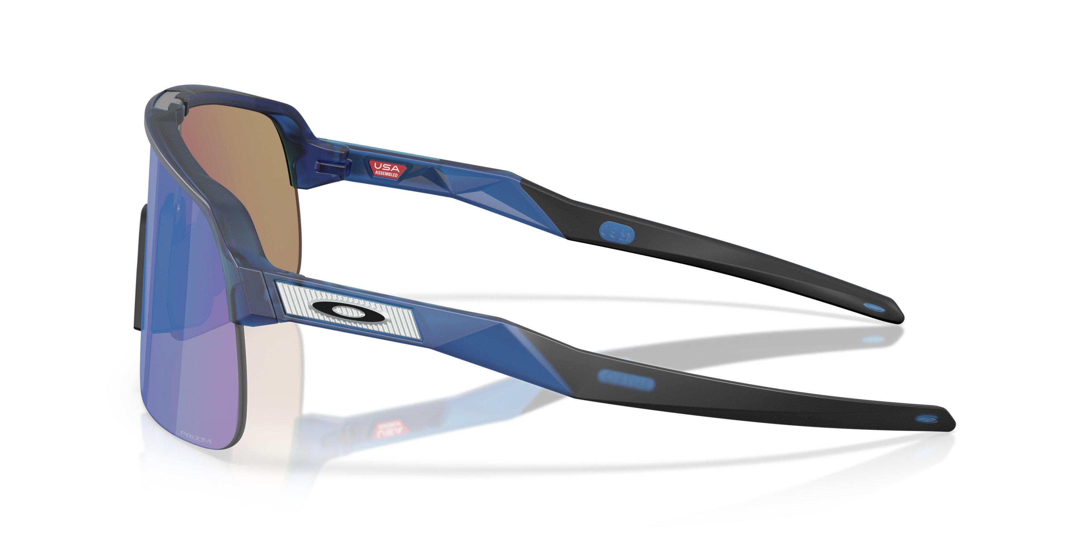 Oakley Sutro Lite S Prizm Sapphire Sunglasses - Matte Transparent Blue - BLUE Thumbnail View 8
