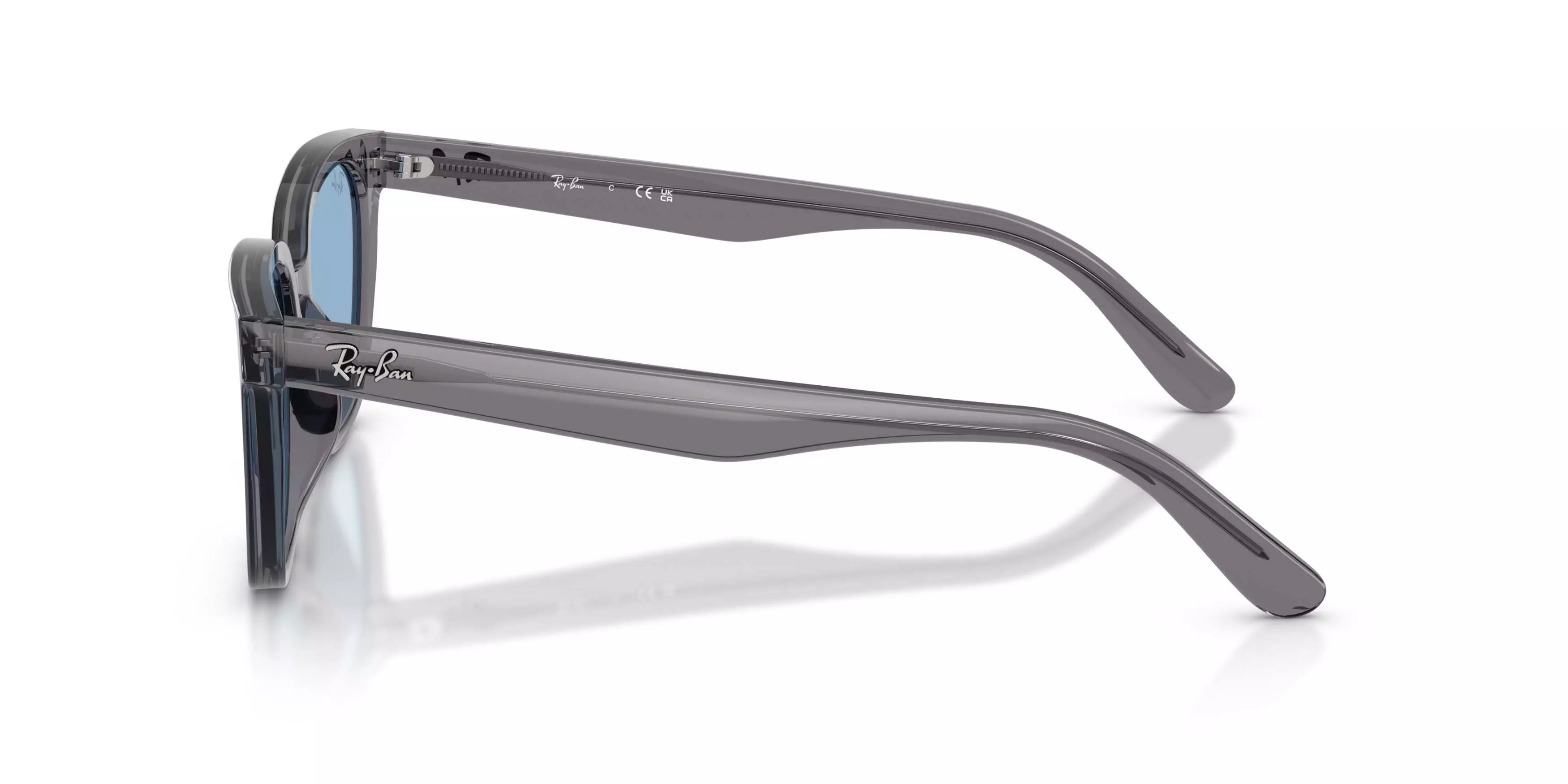 Ray-Ban RB2243D Light Blue Sunglasses - Transparent Grey - GREY/BLUE