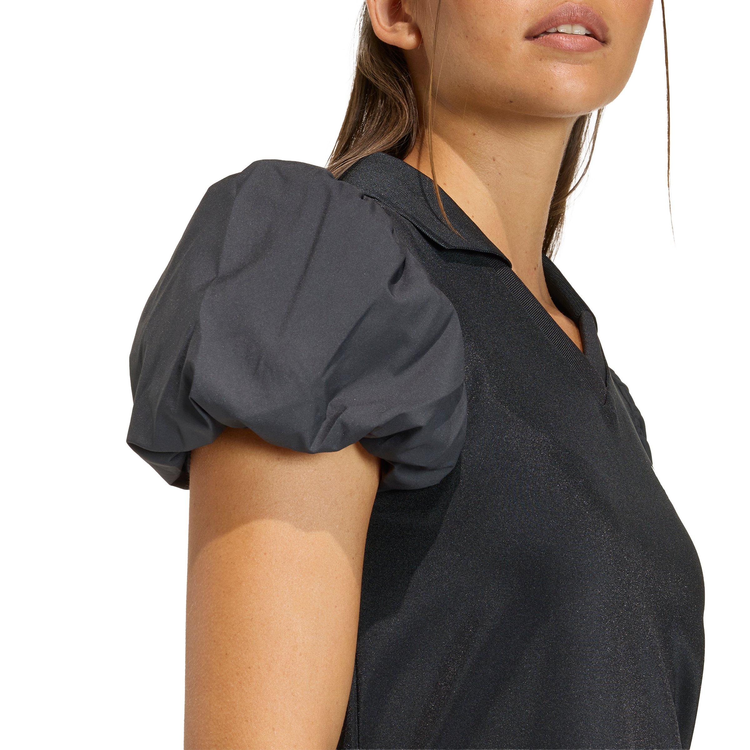 adidas Originals Women's Dress with Balloon Sleeves - Black - BLACK Thumbnail View 4
