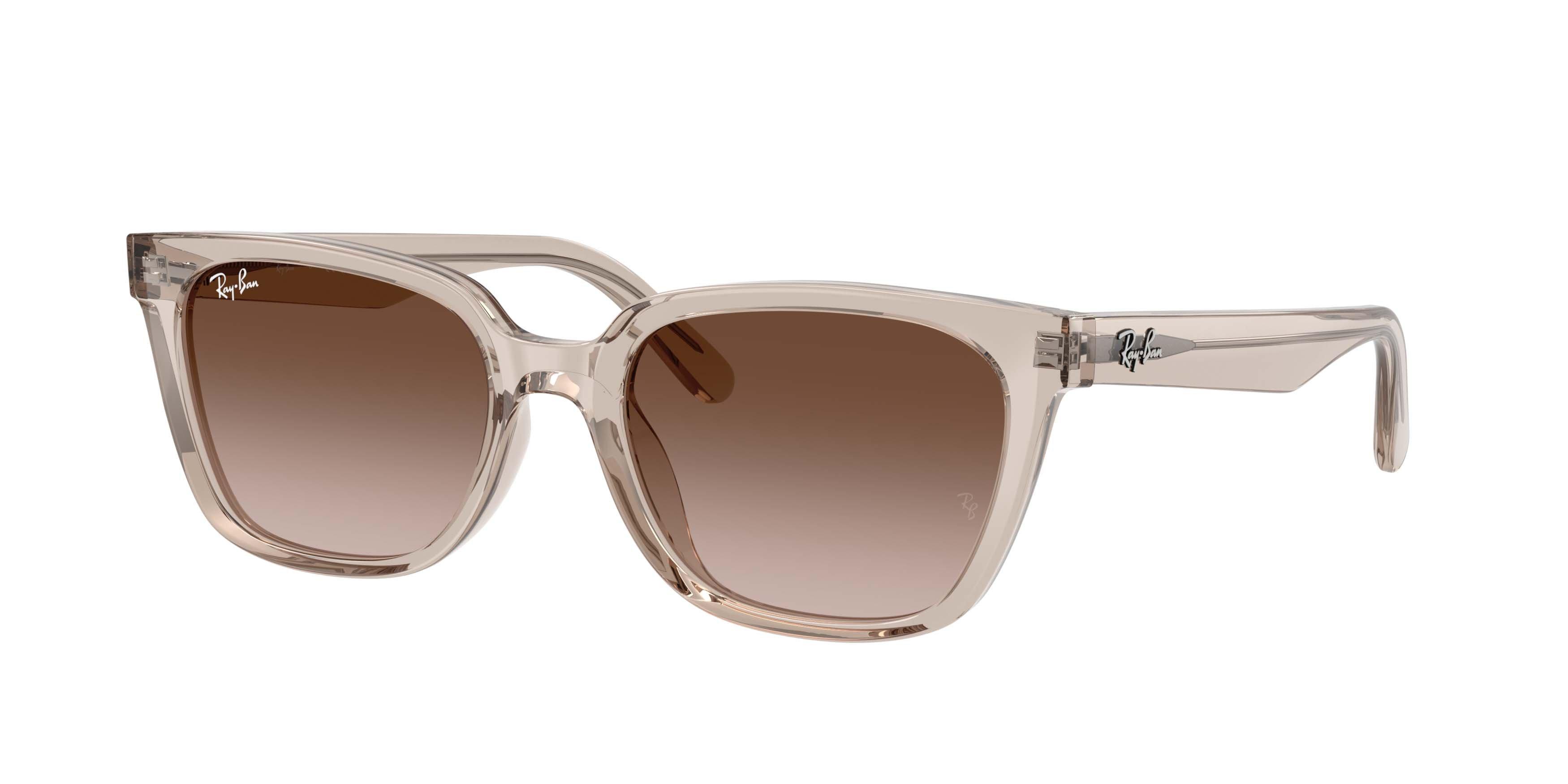 Ray-Ban RB2243D Light Brown Gradient Dark Brown Sunglasses - Transparent Light Brown - LT BROWN