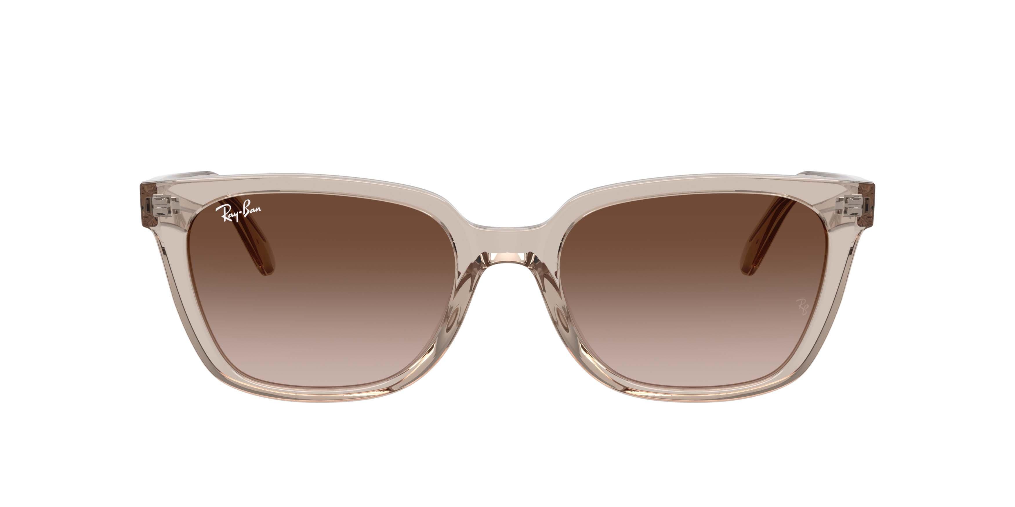 Ray-Ban RB2243D Light Brown Gradient Dark Brown Sunglasses - Transparent Light Brown - LT BROWN