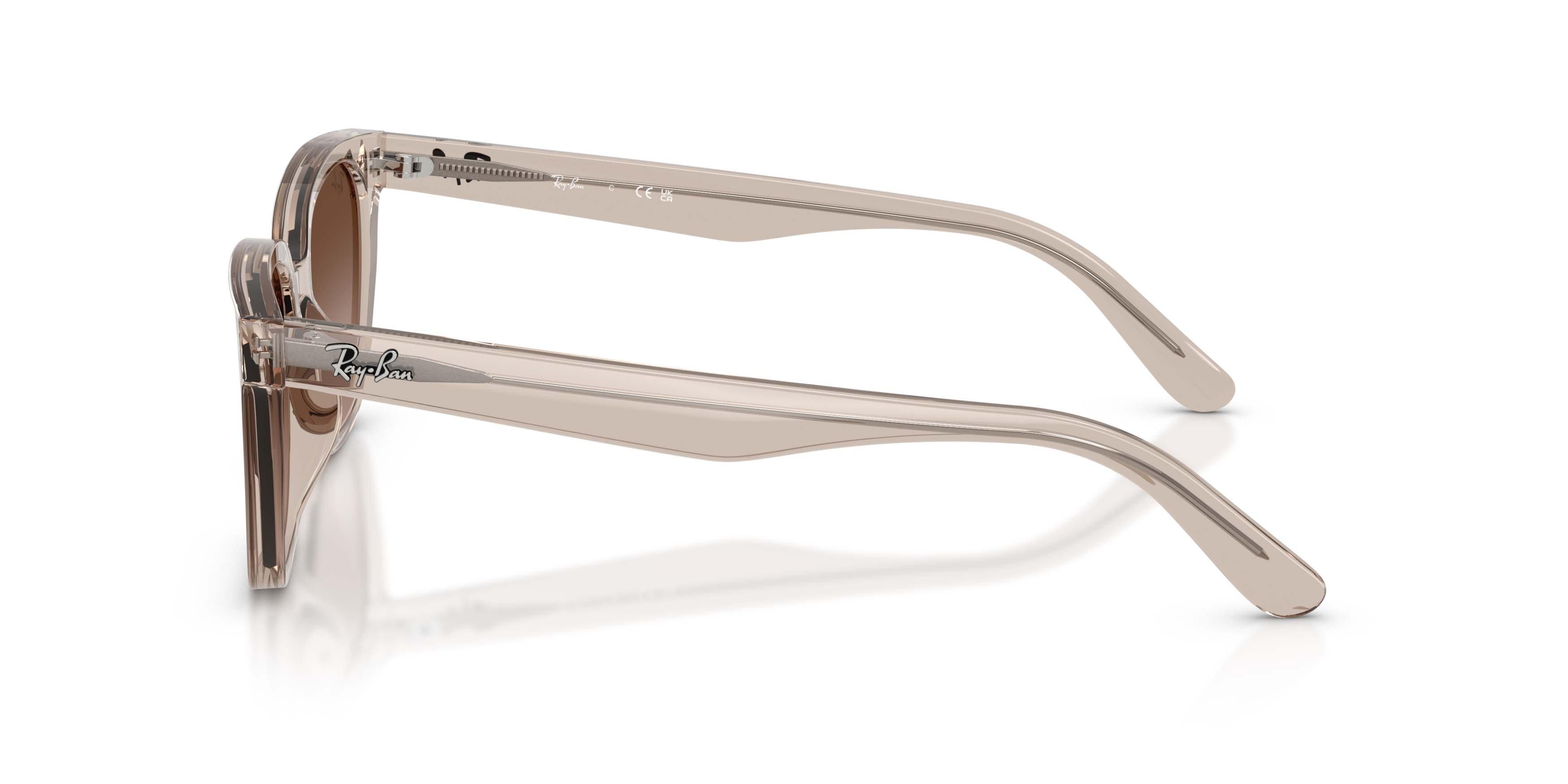 Ray-Ban RB2243D Light Brown Gradient Dark Brown Sunglasses - Transparent Light Brown - LT BROWN