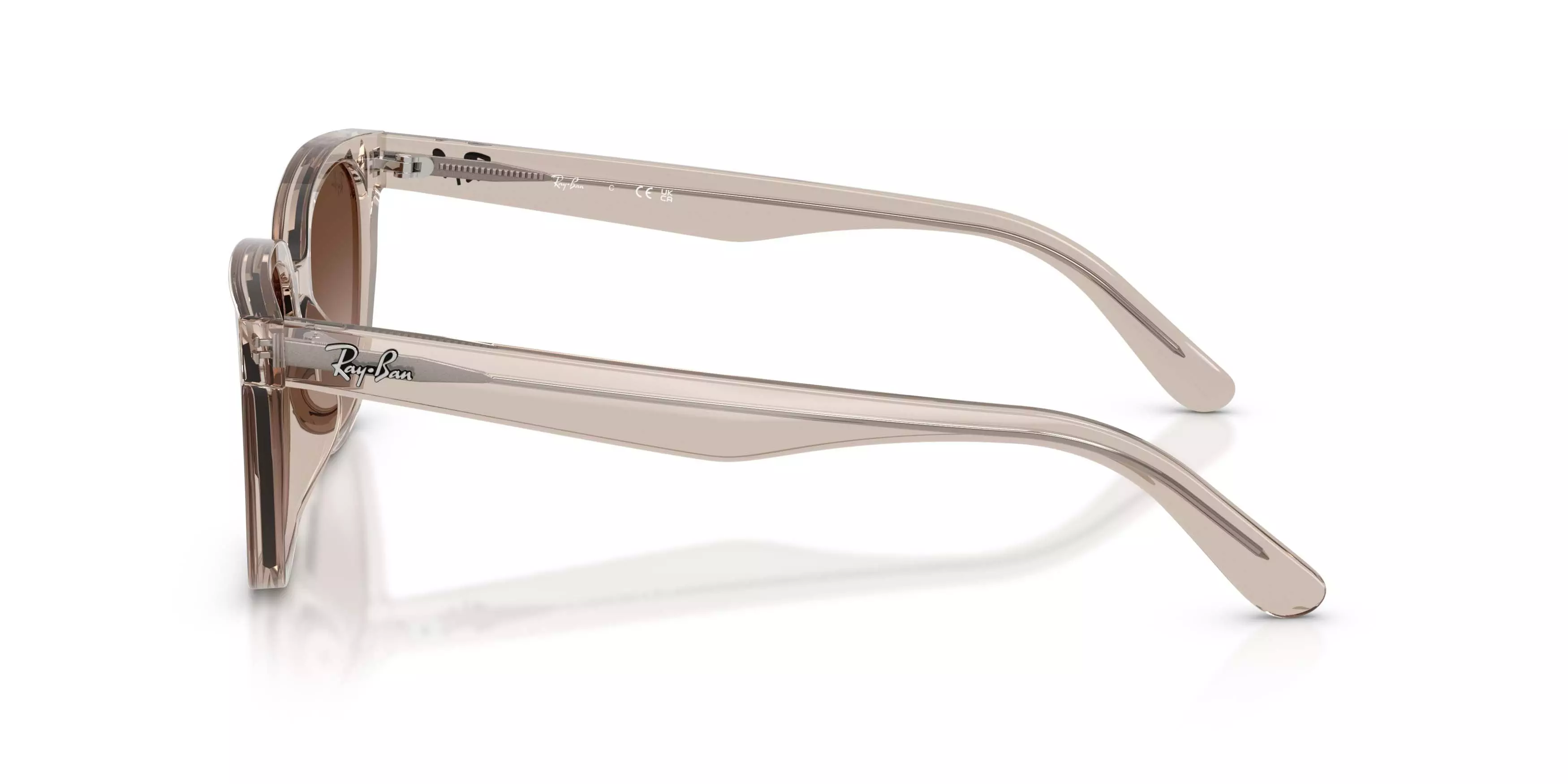 Ray-Ban RB2243D Light Brown Gradient Dark Brown Sunglasses - Transparent Light Brown - LT BROWN