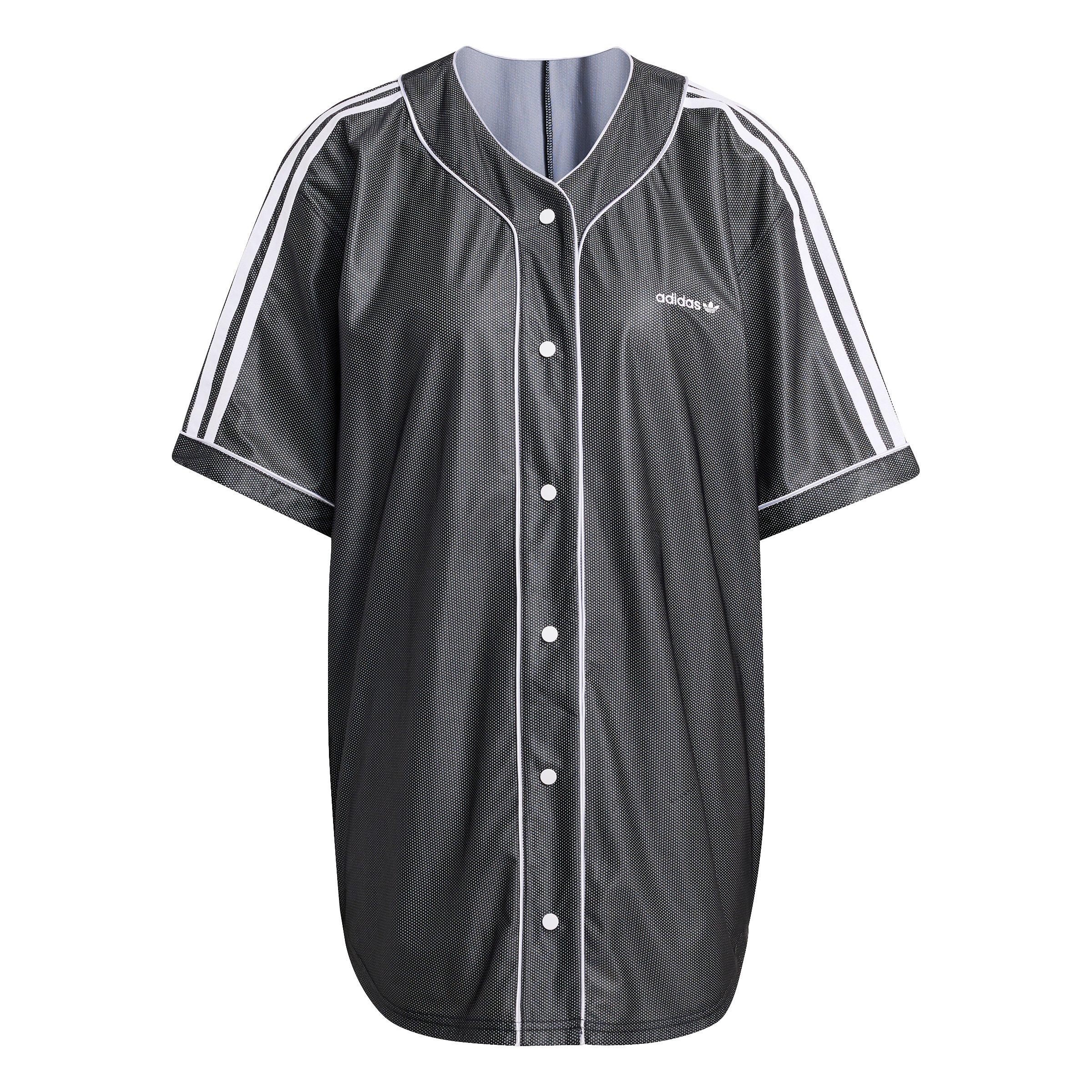 adidas Originals Women's Baseball Shirt - Black - BLACK Thumbnail View 6